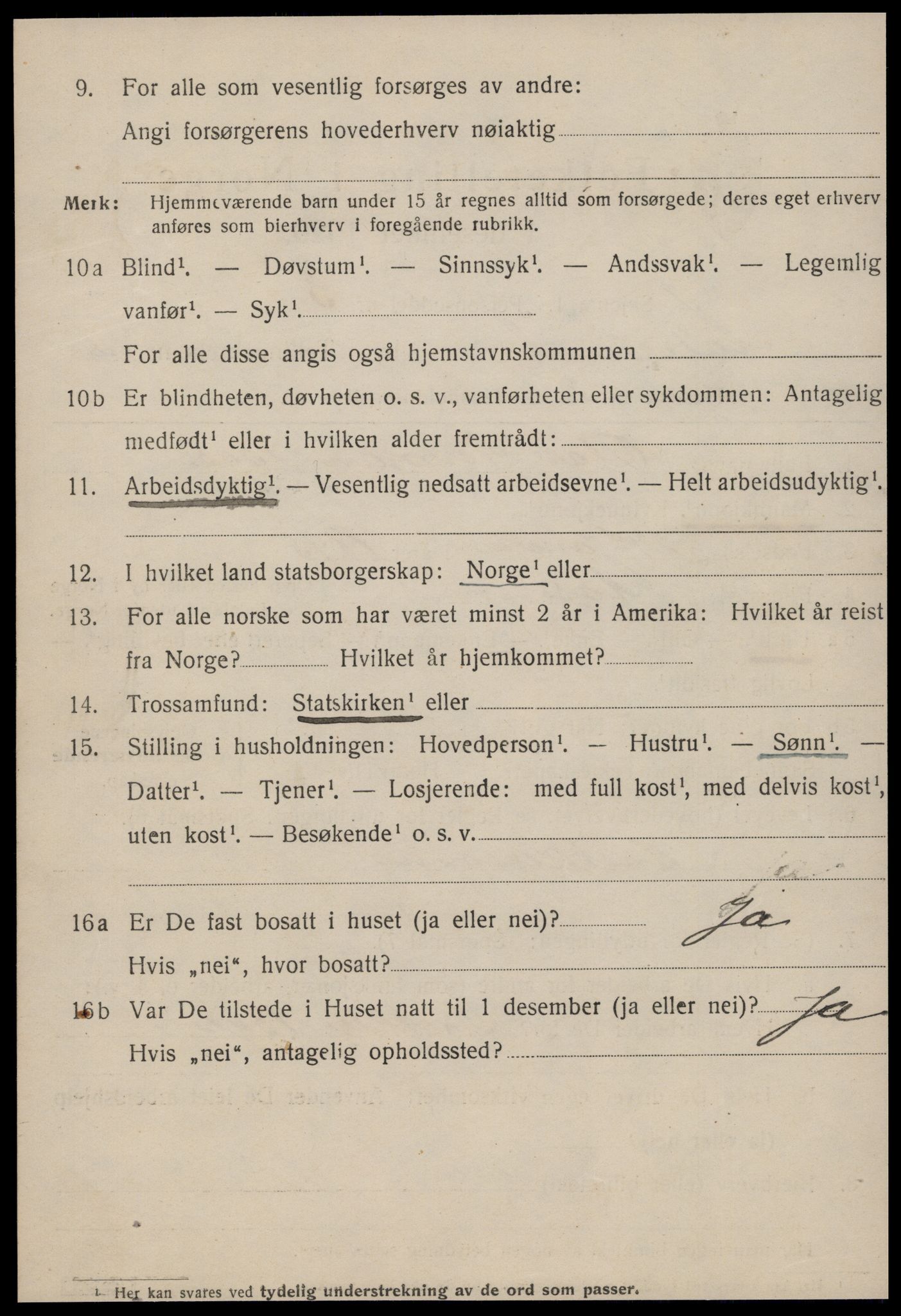 SAT, 1920 census for Ålesund, 1920, p. 19053