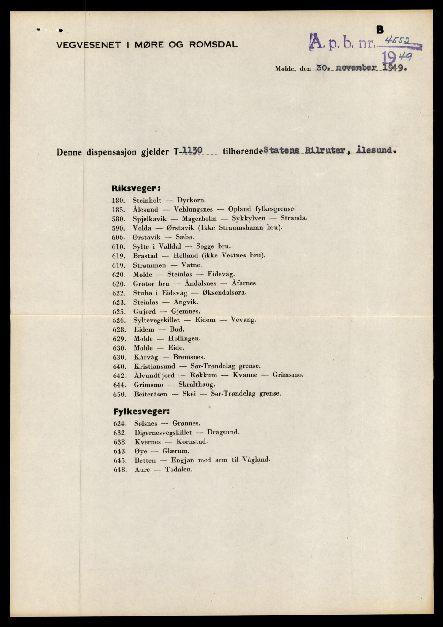 Møre og Romsdal vegkontor - Ålesund trafikkstasjon, AV/SAT-A-4099/F/Fe/L0010: Registreringskort for kjøretøy T 1050 - T 1169, 1927-1998, p. 2257