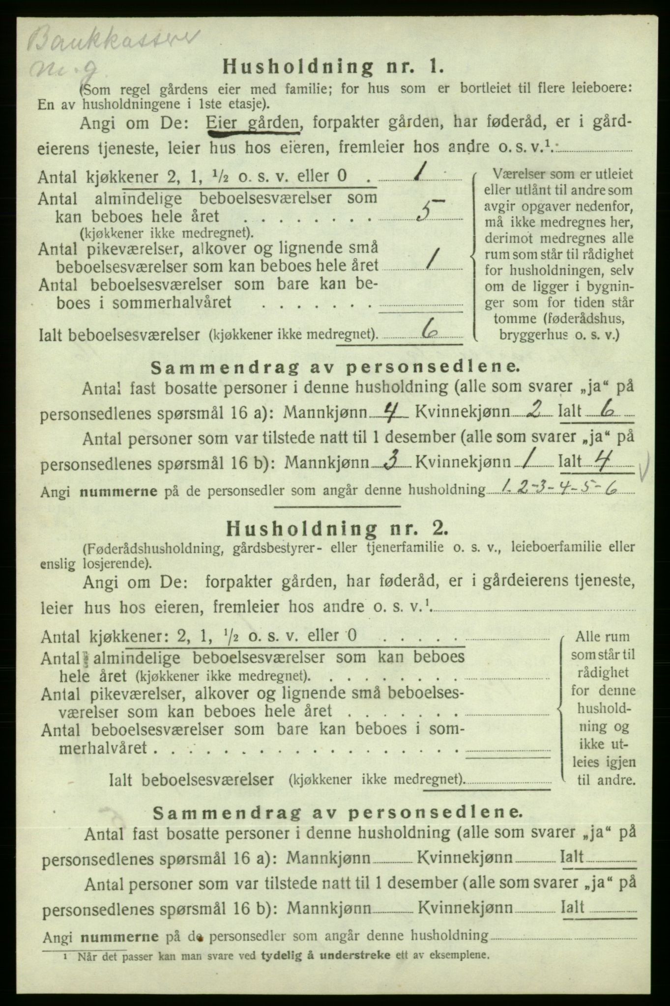 SAB, 1920 census for Skånevik, 1920, p. 1618