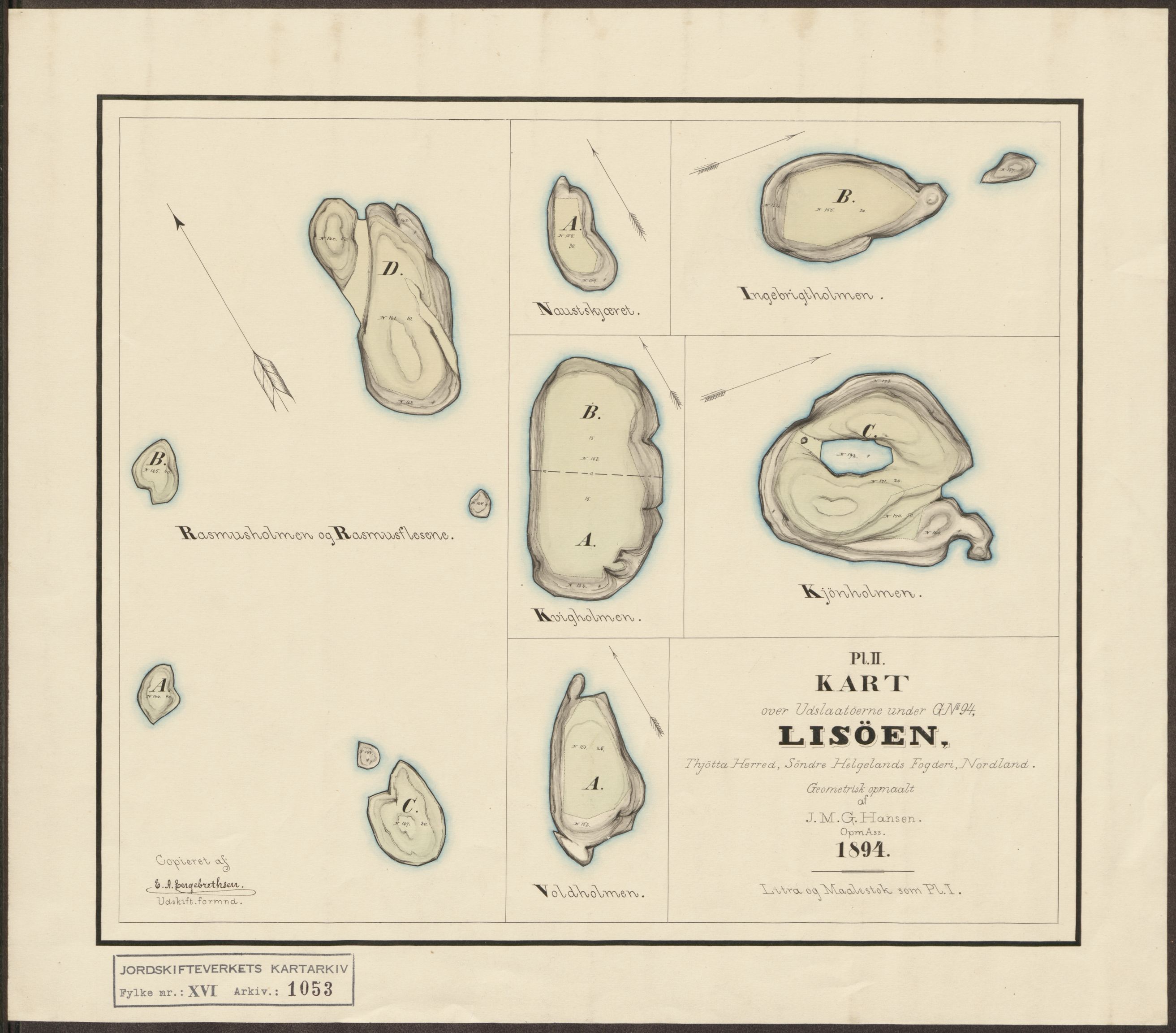 Jordskifteverkets kartarkiv, AV/RA-S-3929/T, 1859-1988, p. 1209