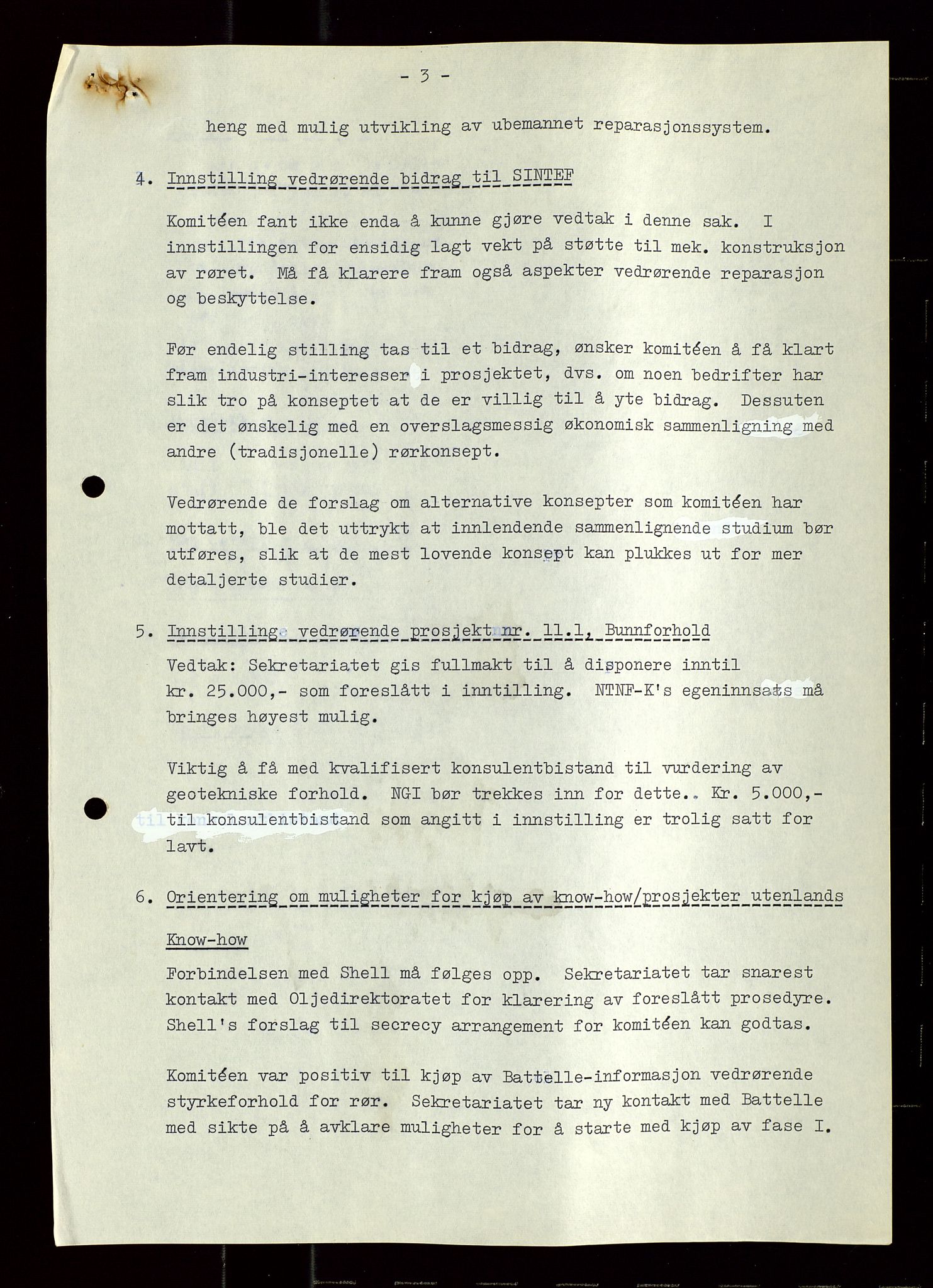 Industridepartementet, Oljekontoret, AV/SAST-A-101348/Di/L0004: DWP, møter, komite`møter, 761 forskning/teknologi, 1972-1975, p. 114