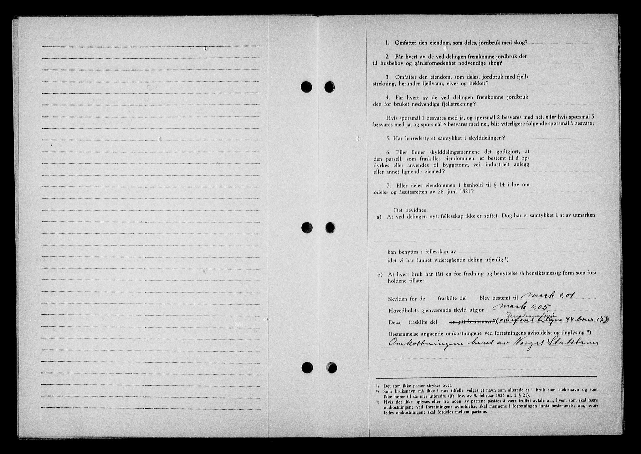 Nedenes sorenskriveri, SAK/1221-0006/G/Gb/Gba/L0051: Mortgage book no. A-V, 1943-1944, Diary no: : 440/1944
