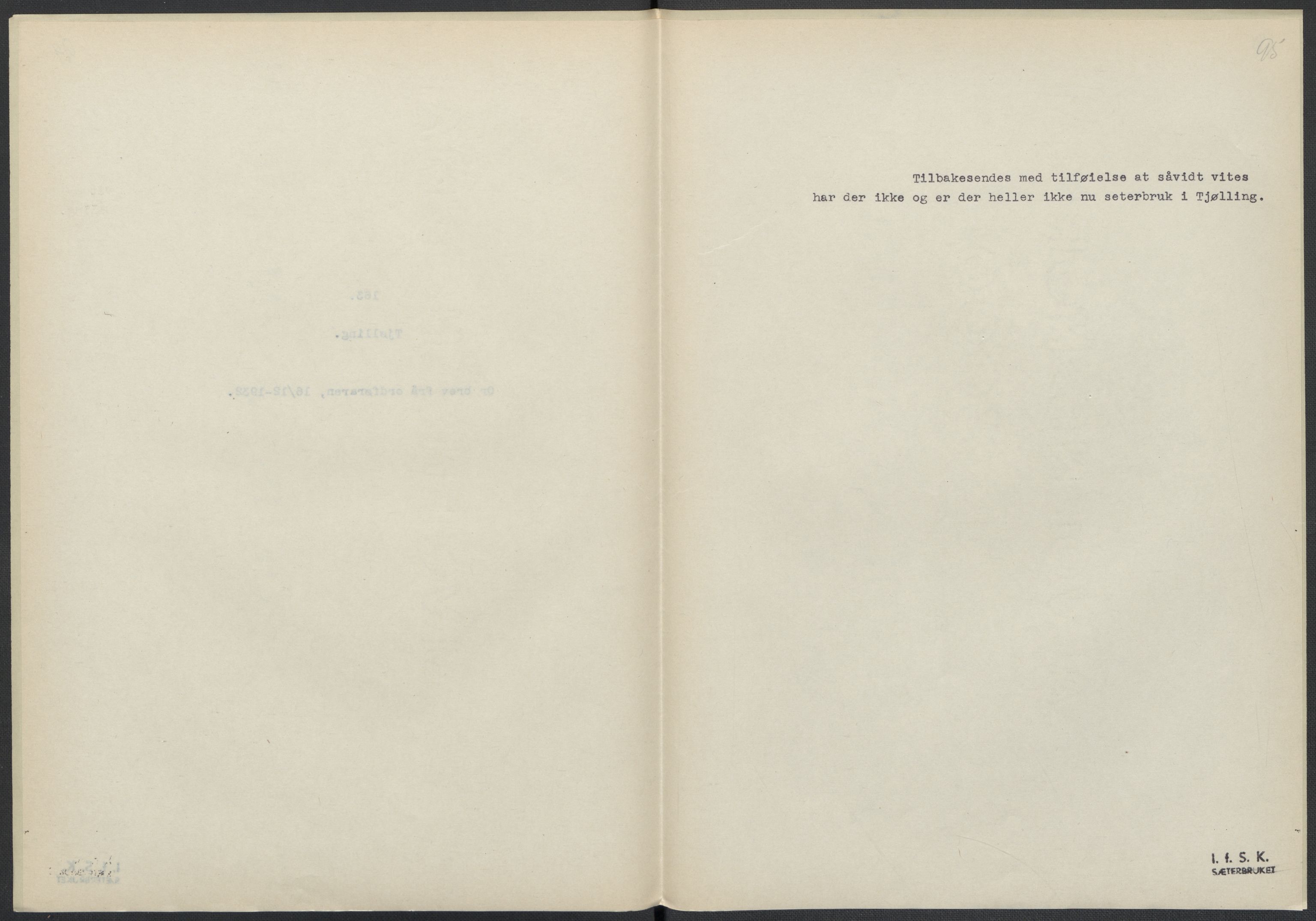 Instituttet for sammenlignende kulturforskning, AV/RA-PA-0424/F/Fc/L0006/0003: Eske B6: / Vestfold (perm XV), 1932-1935, p. 95