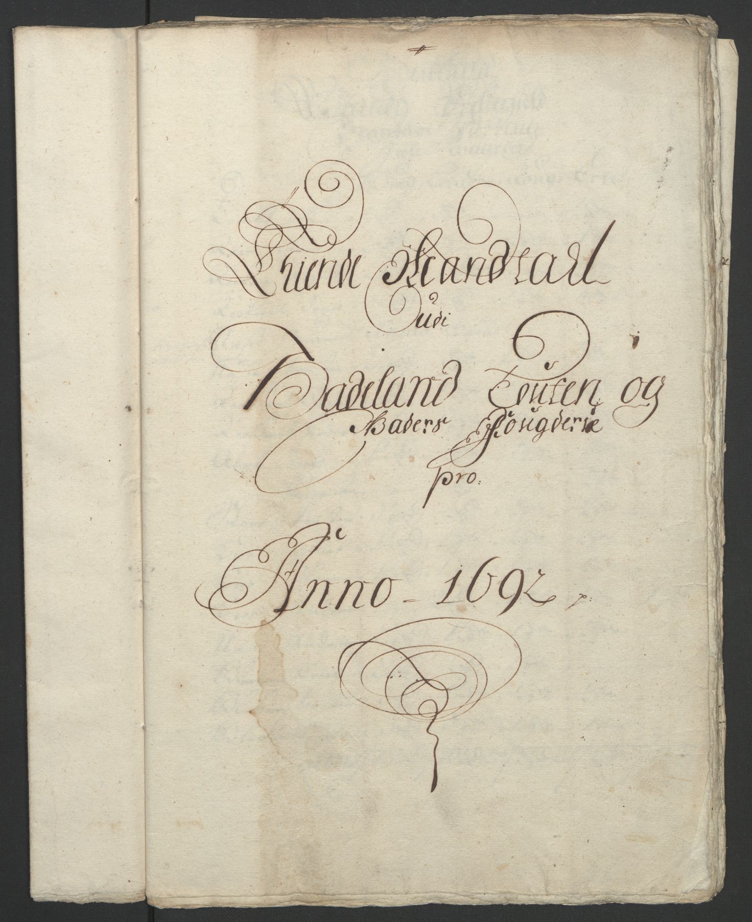 Rentekammeret inntil 1814, Reviderte regnskaper, Fogderegnskap, AV/RA-EA-4092/R18/L1291: Fogderegnskap Hadeland, Toten og Valdres, 1692, p. 21