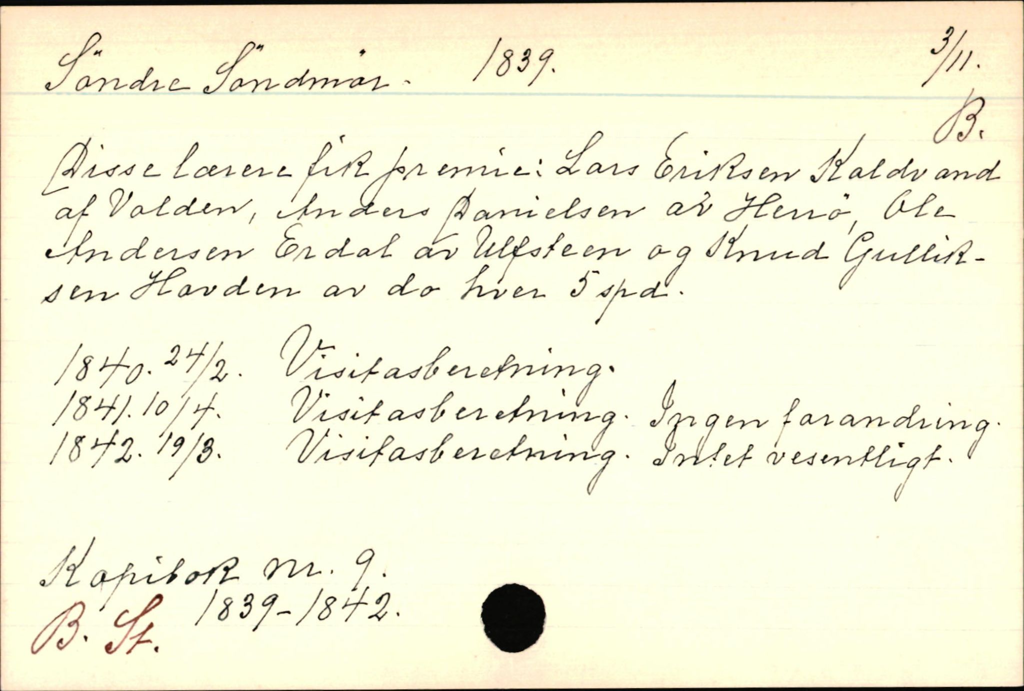 Haugen, Johannes - lærer, AV/SAB-SAB/PA-0036/01/L0001: Om klokkere og lærere, 1521-1904, p. 10324