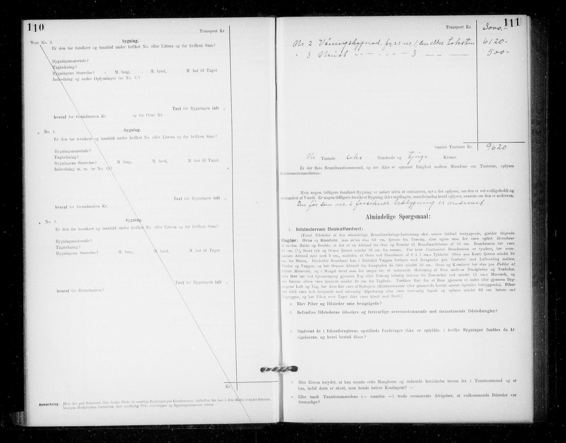 Lensmannen i Jondal, AV/SAB-A-33101/0012/L0005: Branntakstprotokoll, skjematakst, 1894-1951, p. 110-111