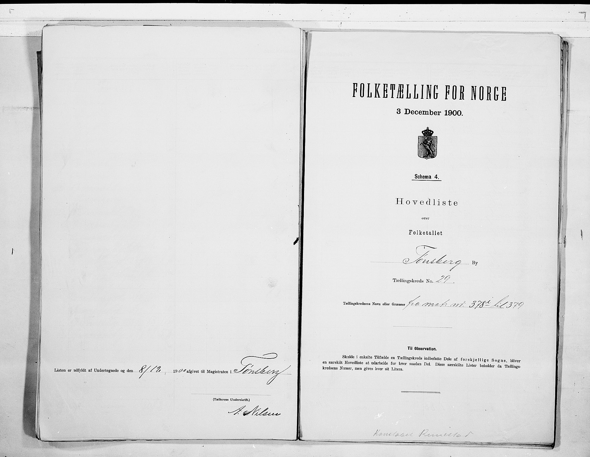 RA, 1900 census for Tønsberg, 1900, p. 60