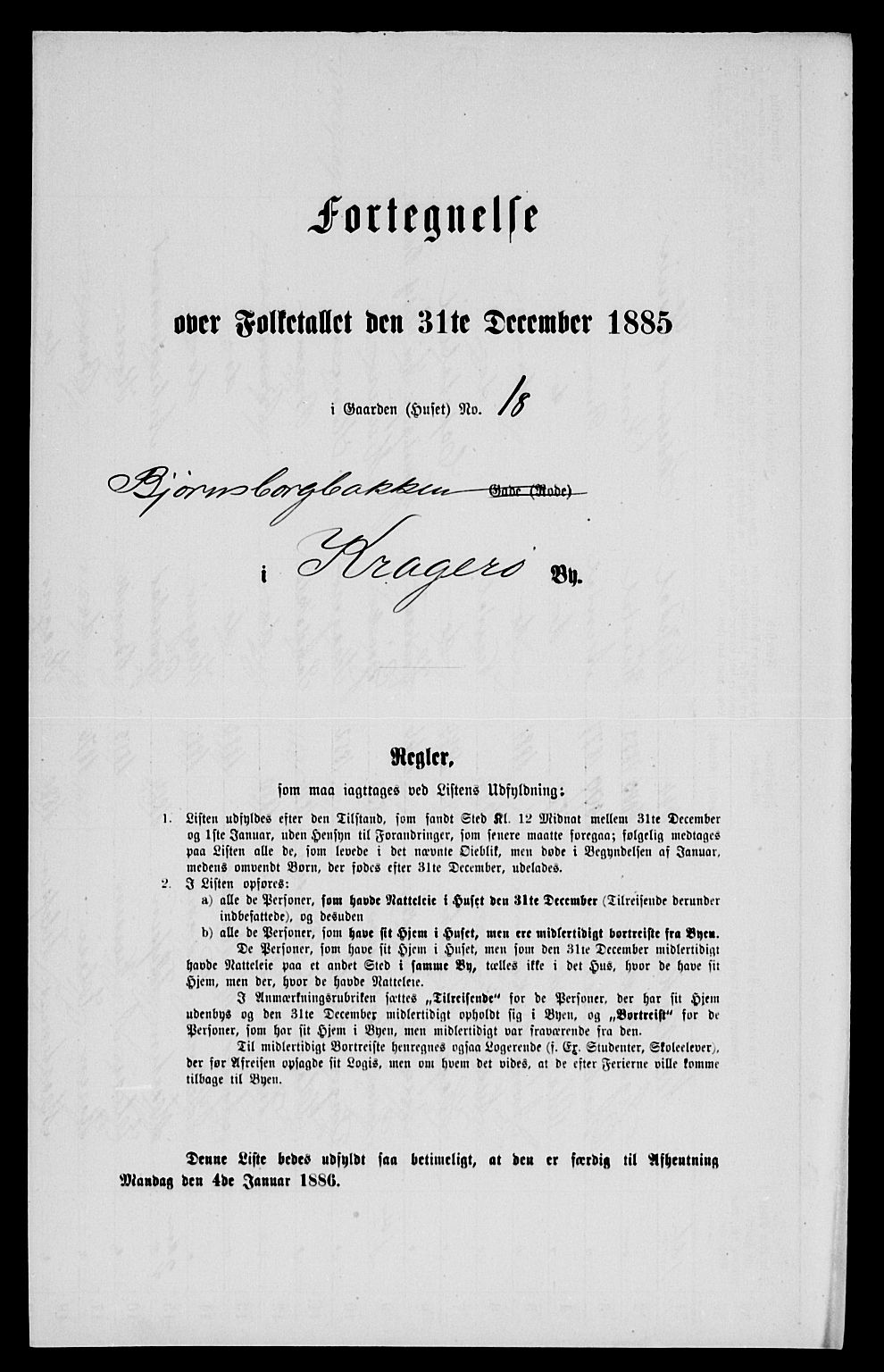 SAKO, 1885 census for 0801 Kragerø, 1885, p. 920