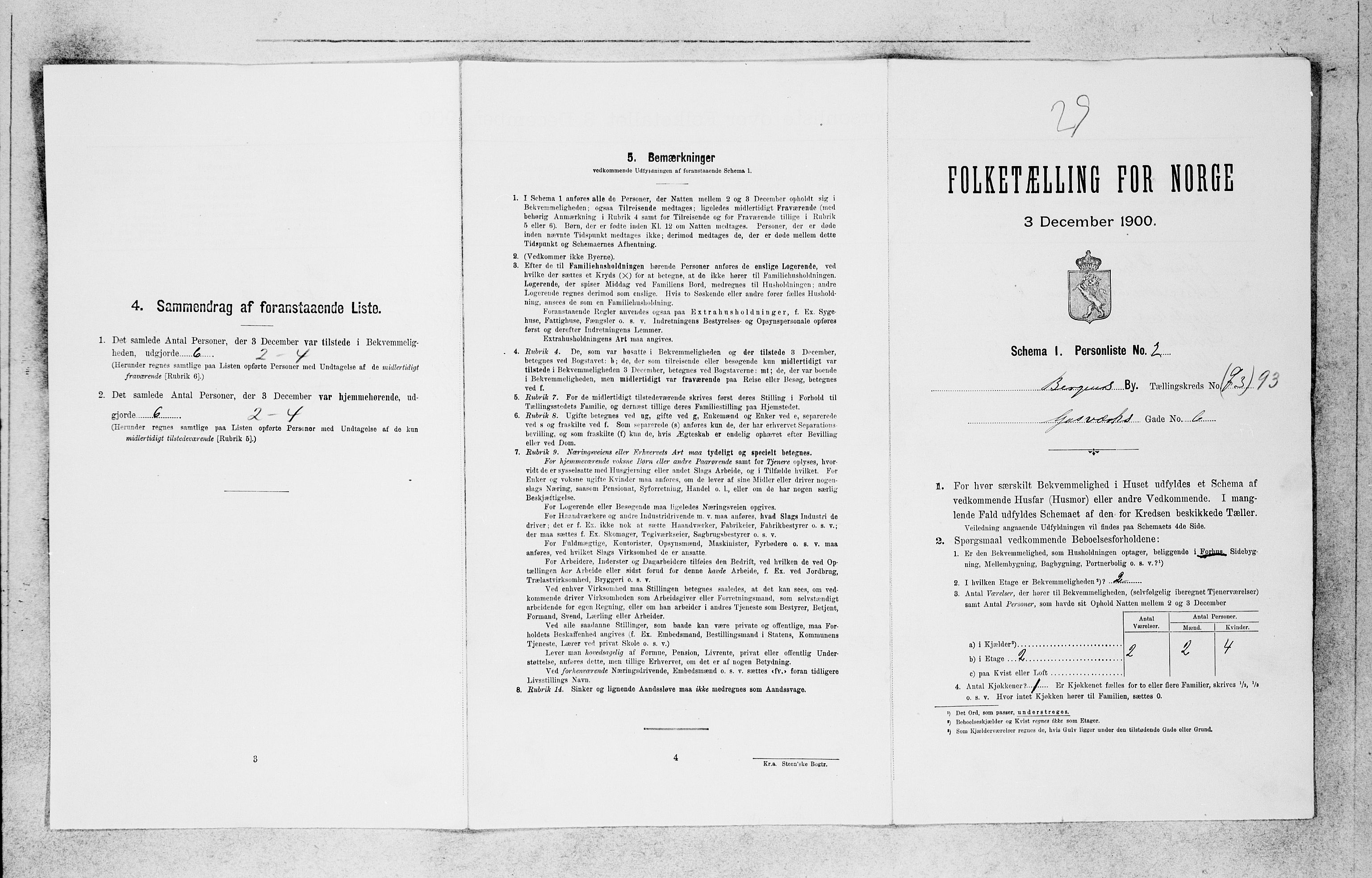 SAB, 1900 census for Bergen, 1900, p. 19987