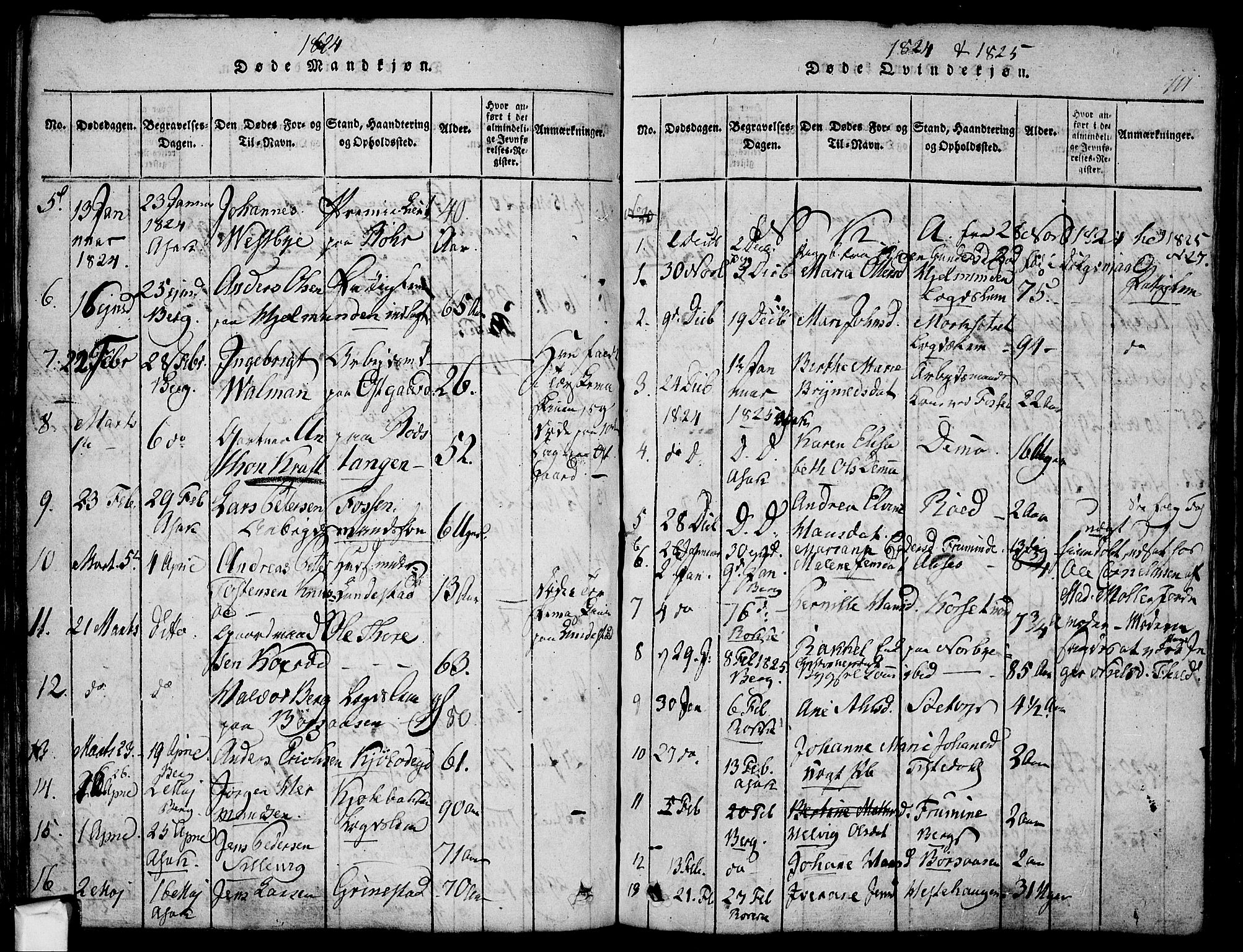 Berg prestekontor Kirkebøker, SAO/A-10902/F/Fa/L0002: Parish register (official) no. I 2, 1815-1831, p. 111