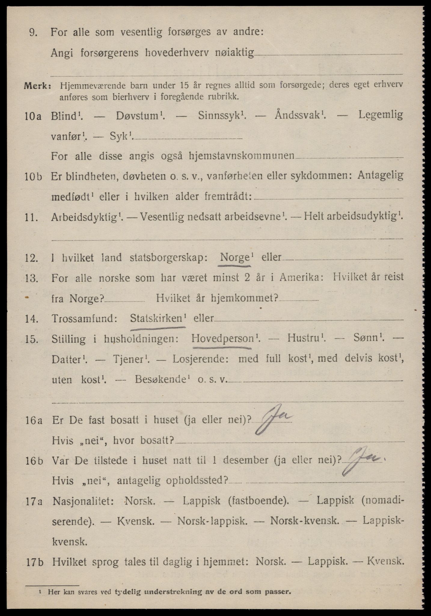 SAT, 1920 census for Ålen, 1920, p. 2931