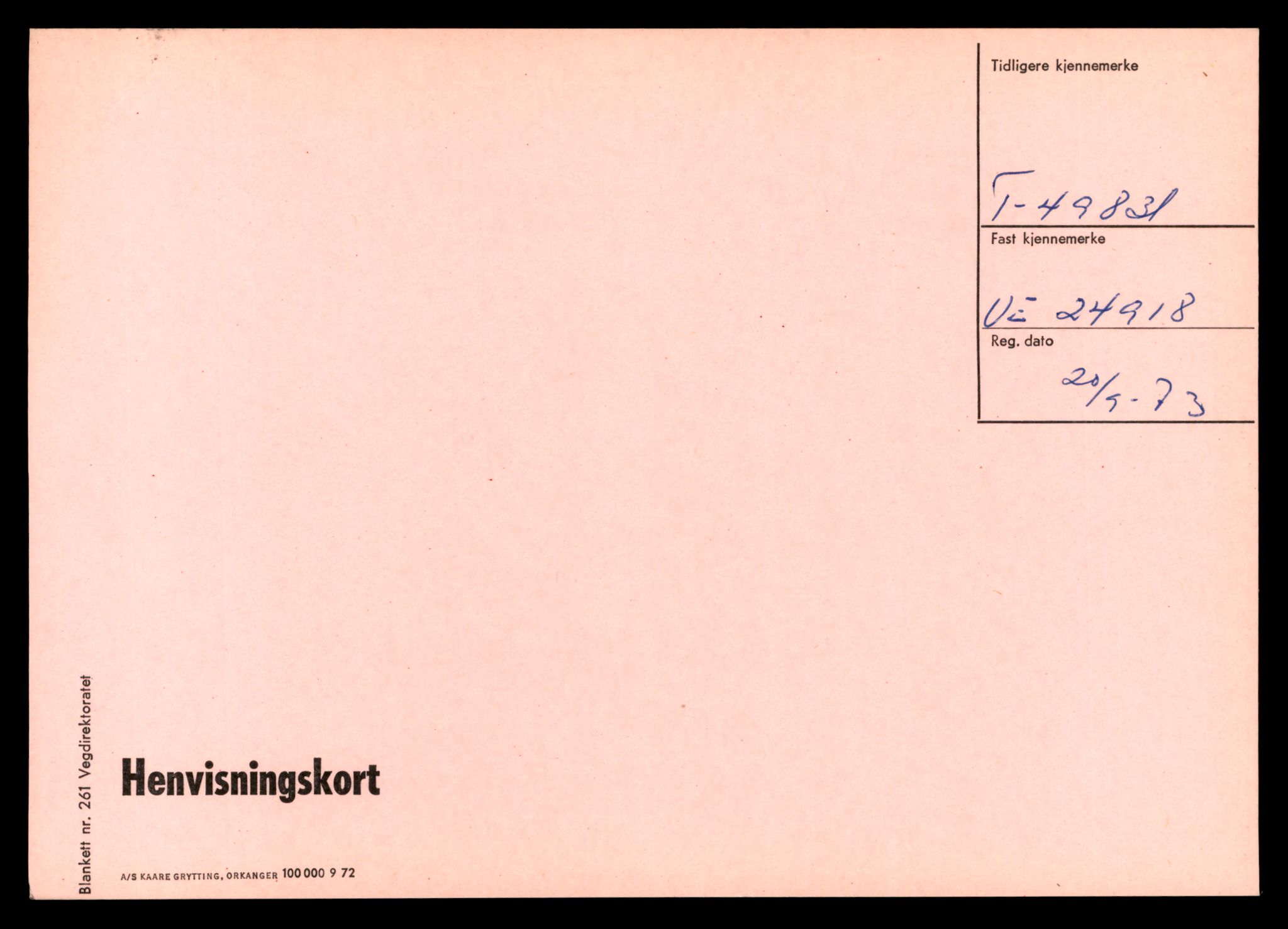 Møre og Romsdal vegkontor - Ålesund trafikkstasjon, AV/SAT-A-4099/F/Ff/L0011: Overførings-/henvisningskort T 49830 - T 51913, 1927-1998, p. 2