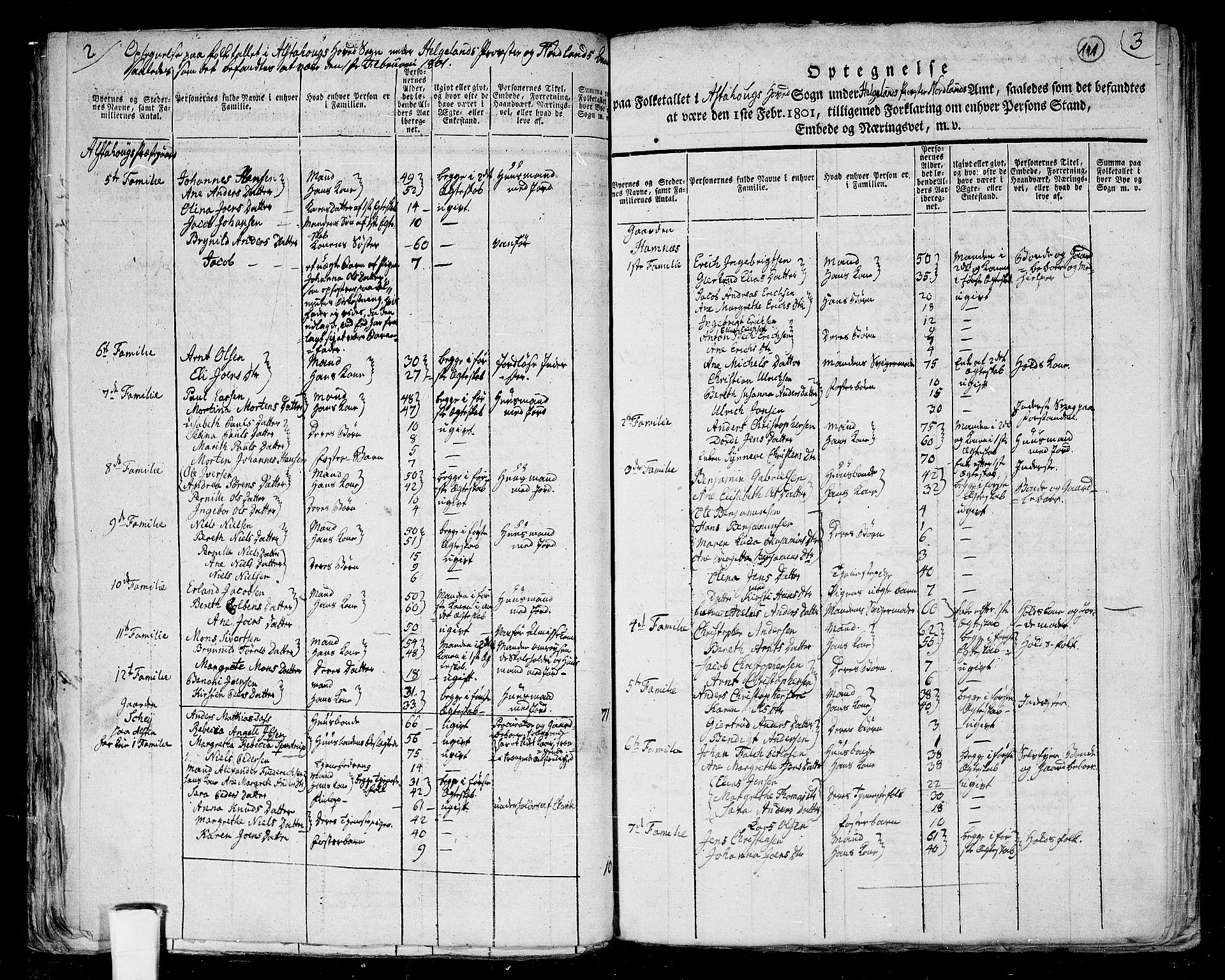 RA, 1801 census for 1820P Alstahaug, 1801, p. 110b-111a