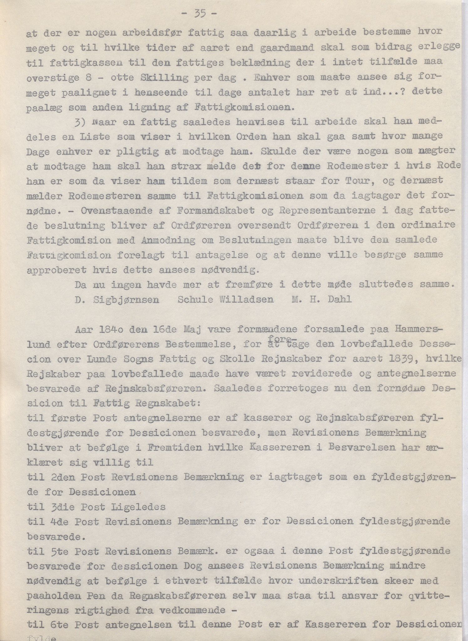 Lund kommune - Formannskapet/Formannskapskontoret, IKAR/K-101761/A/Aa/Aaa/L0002: Forhandlingsprotokoll, 1837-1865, p. 35