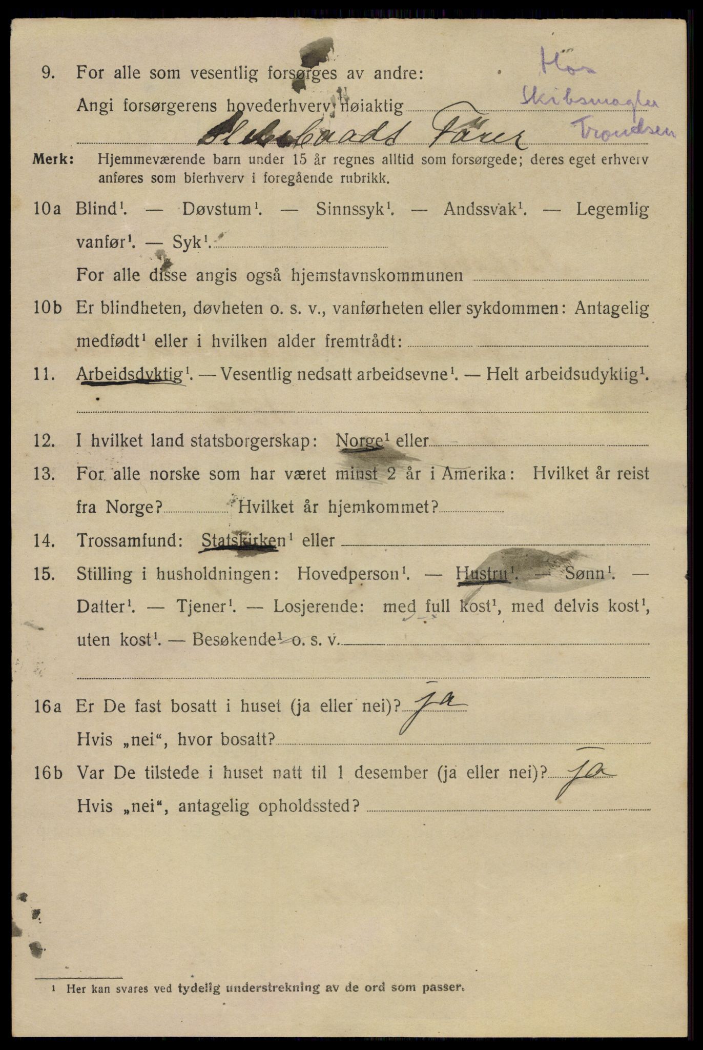 SAO, 1920 census for Sarpsborg, 1920, p. 7299