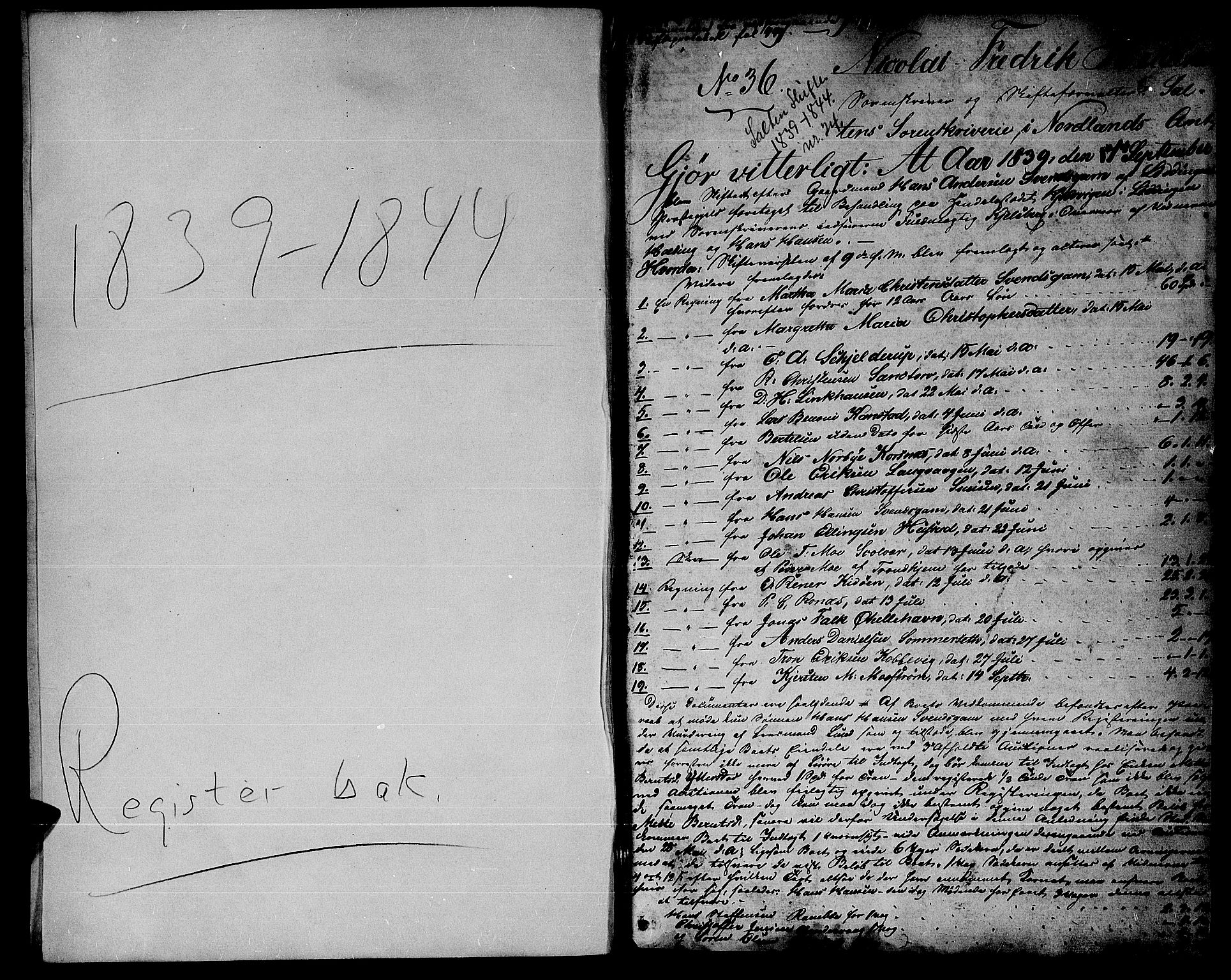 Salten sorenskriveri, AV/SAT-A-4578/1/3/3A/L0053: Skifteprotokoll 24a, 1839-1842