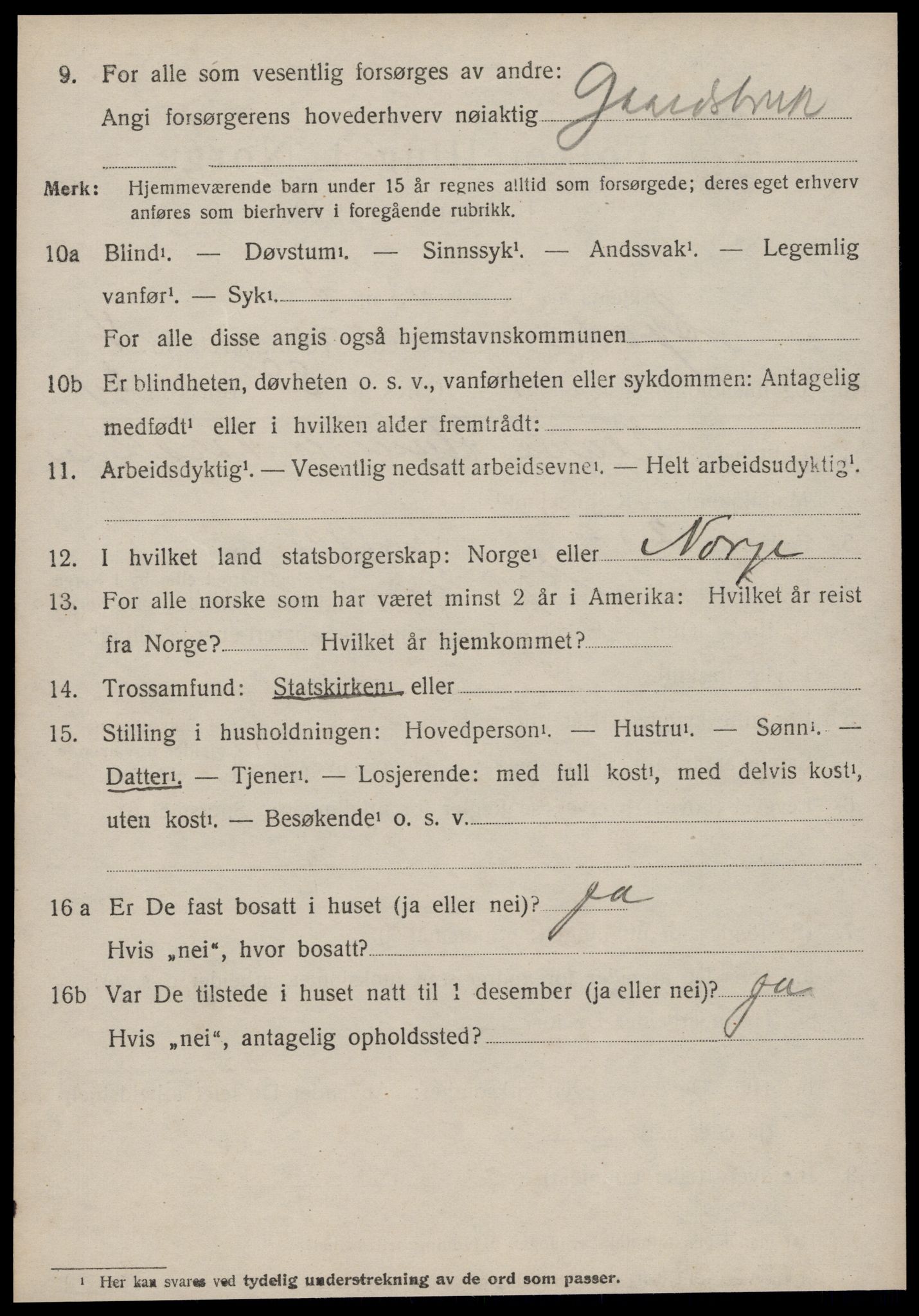 SAT, 1920 census for Syvde, 1920, p. 1351