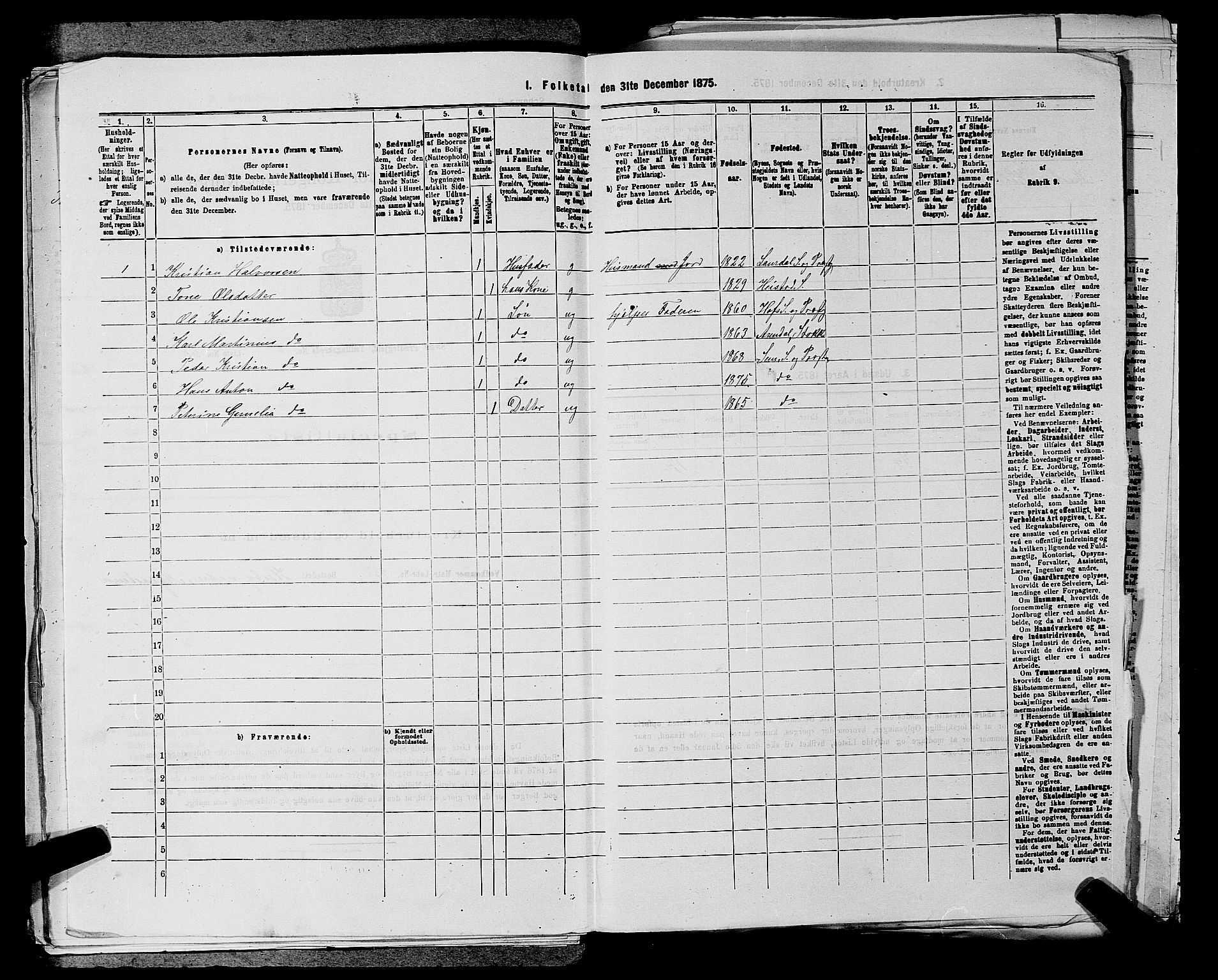 SAKO, 1875 census for 0721P Sem, 1875, p. 360