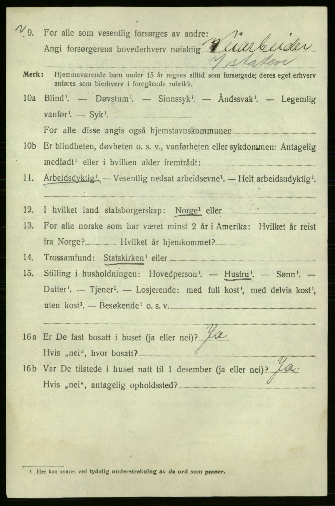 SAO, 1920 census for Fredrikshald, 1920, p. 26987