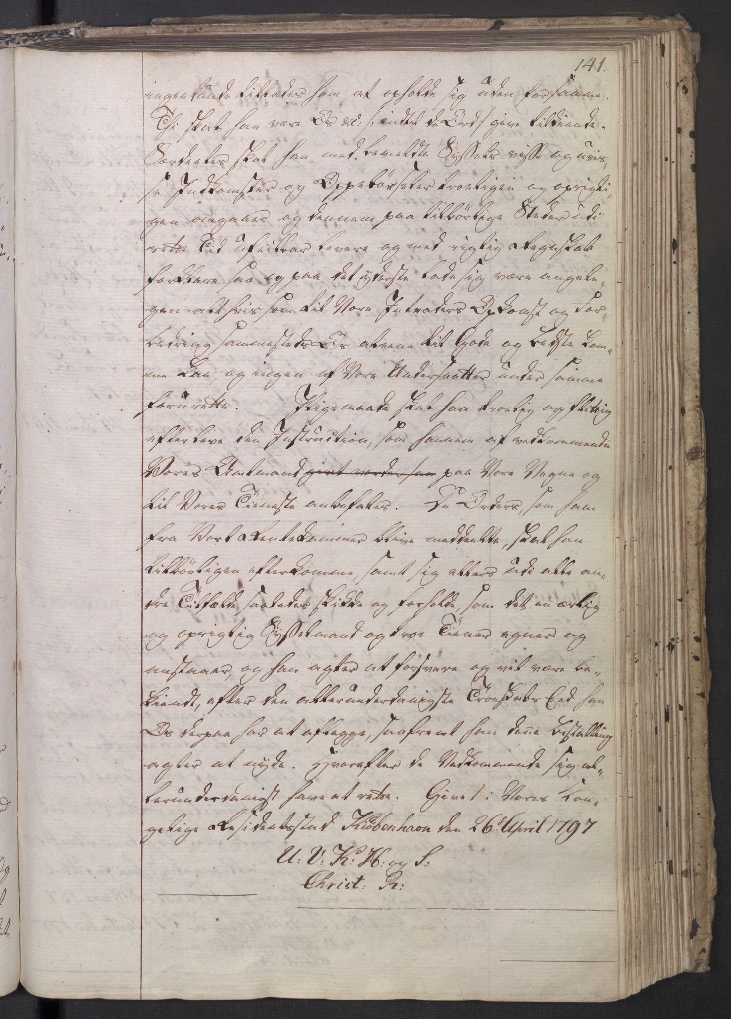 Rentekammeret, Kammerkanselliet, RA/EA-3111/G/Gg/Gge/L0006: Norsk bestallingsprotokoll med register (merket RK 53.30), 1773-1814, p. 141