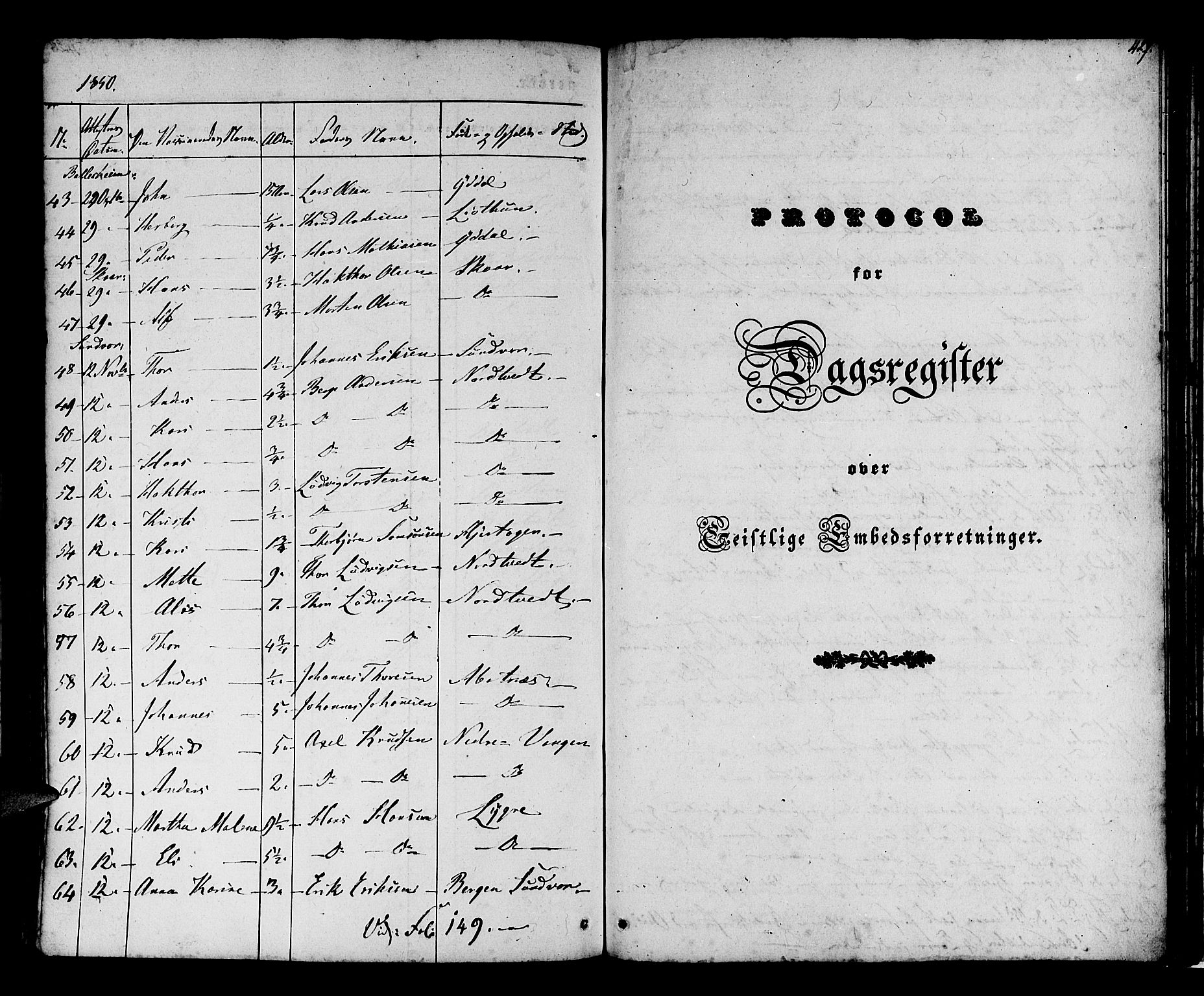 Os sokneprestembete, AV/SAB-A-99929: Parish register (official) no. A 15, 1839-1851, p. 427