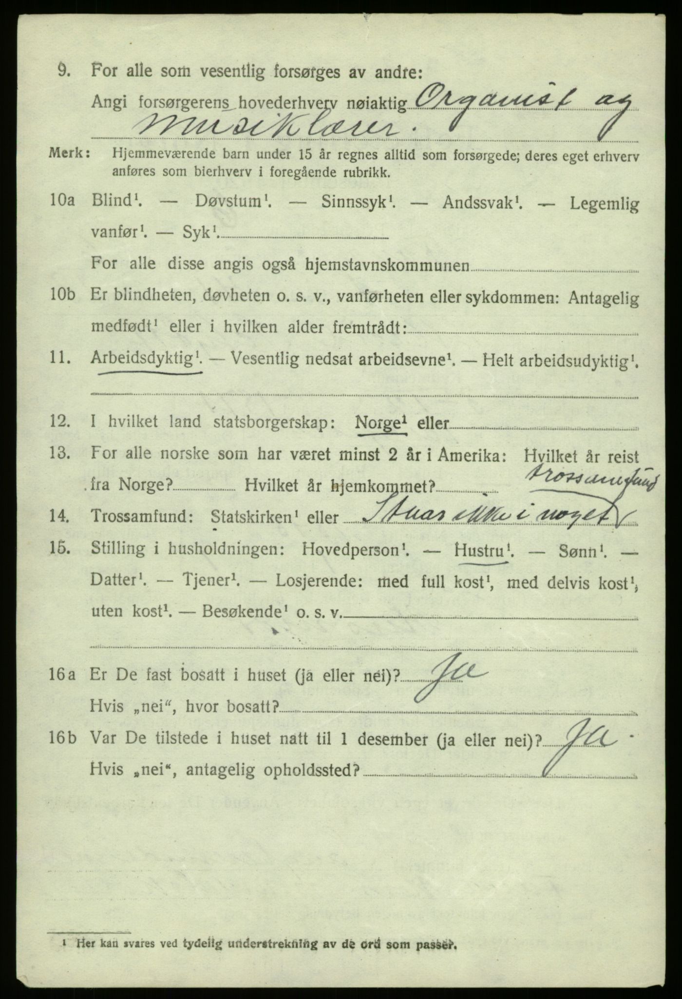 SAB, 1920 census for Fana, 1920, p. 10134