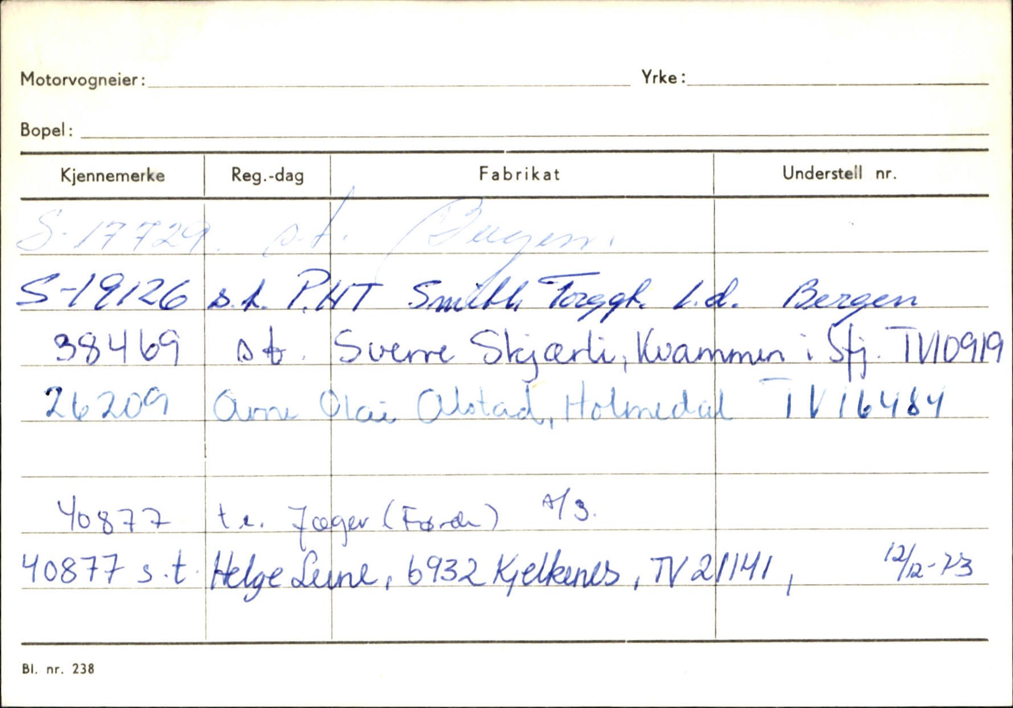 Statens vegvesen, Sogn og Fjordane vegkontor, AV/SAB-A-5301/4/F/L0132: Eigarregister Askvoll A-Å. Balestrand A-Å, 1945-1975, p. 1377