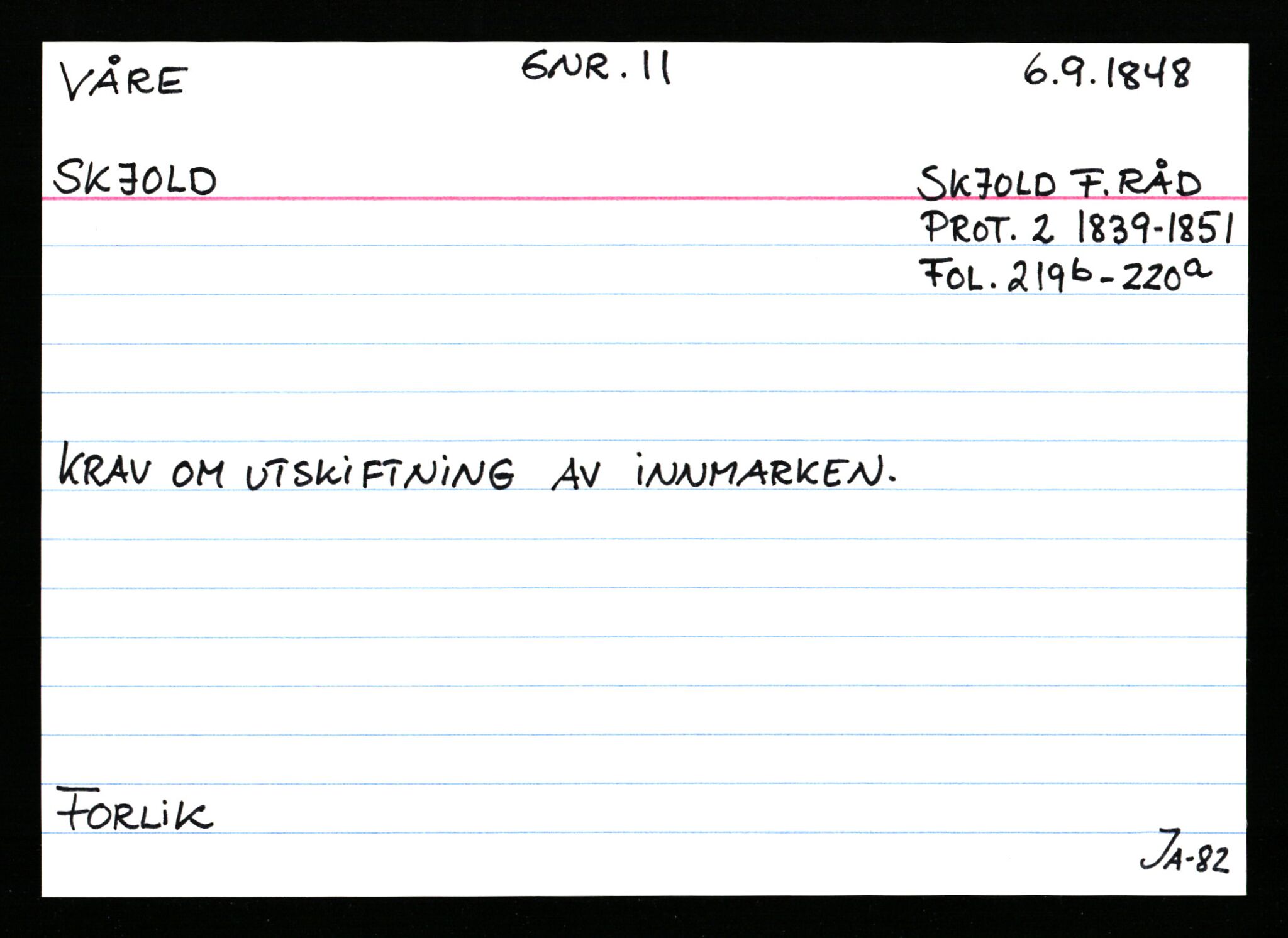 Statsarkivet i Stavanger, AV/SAST-A-101971/03/Y/Ym/L0068: Åstedskort sortert etter gårdsnavn: Vormedal - Ytrevold, 1600-1950, p. 478