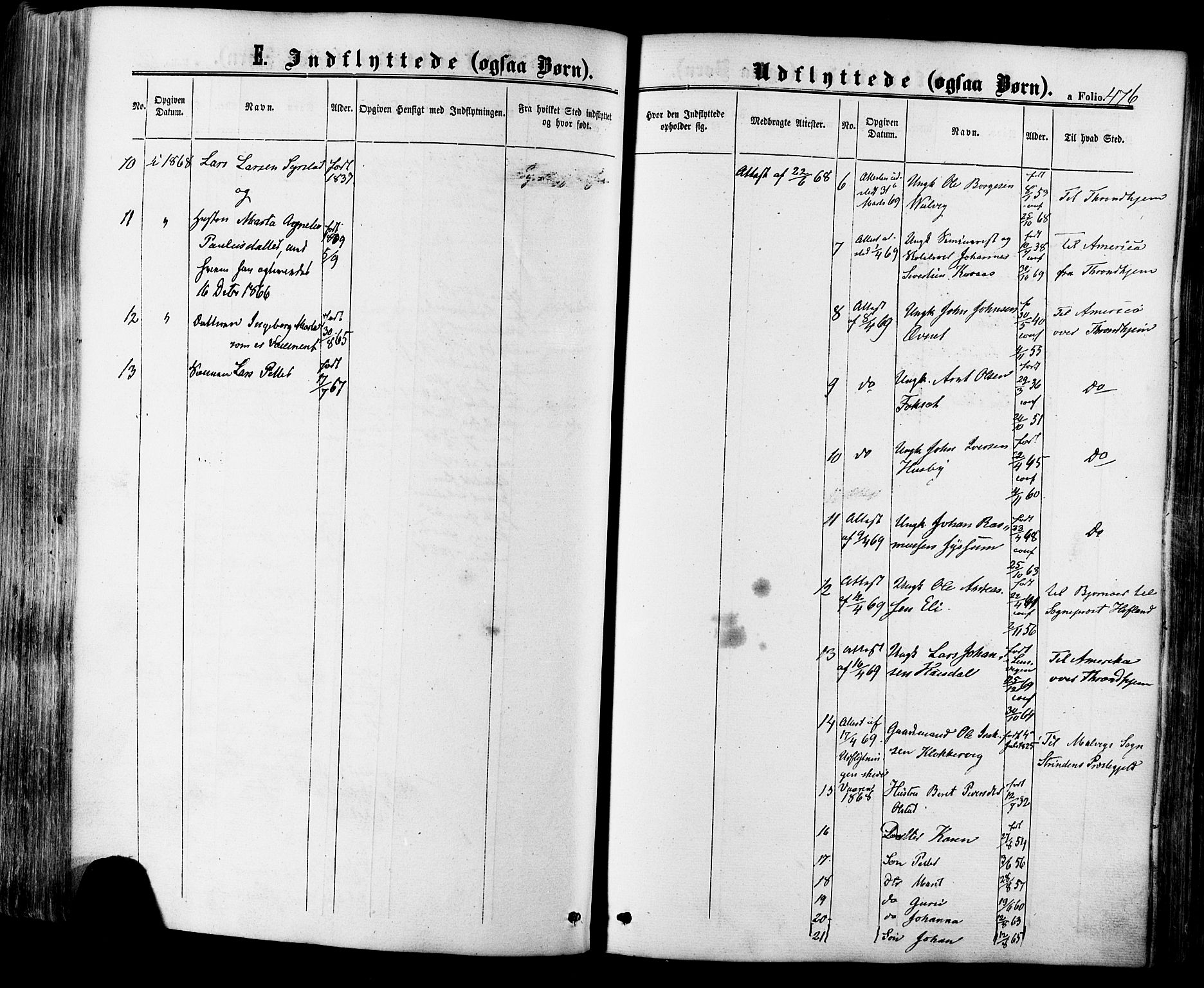 Ministerialprotokoller, klokkerbøker og fødselsregistre - Sør-Trøndelag, SAT/A-1456/665/L0772: Parish register (official) no. 665A07, 1856-1878, p. 476