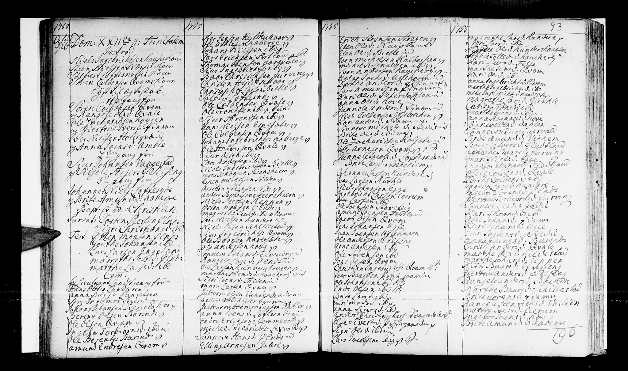 Sogndal sokneprestembete, AV/SAB-A-81301/H/Haa/Haaa/L0003: Parish register (official) no. A 3, 1747-1768, p. 93