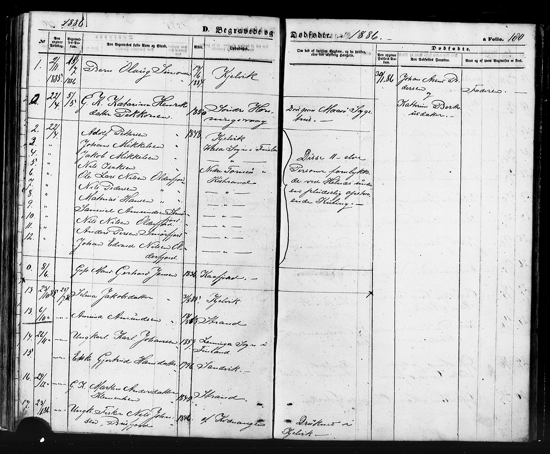 Måsøy sokneprestkontor, SATØ/S-1348/H/Ha/L0006kirke: Parish register (official) no. 6, 1861-1886, p. 180
