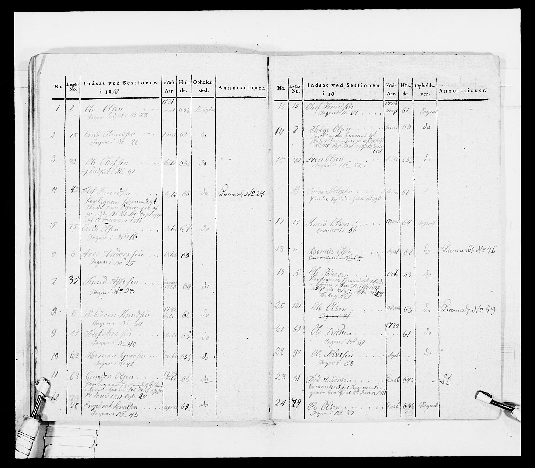 Generalitets- og kommissariatskollegiet, Det kongelige norske kommissariatskollegium, AV/RA-EA-5420/E/Eh/L0036a: Nordafjelske gevorbne infanteriregiment, 1813, p. 498