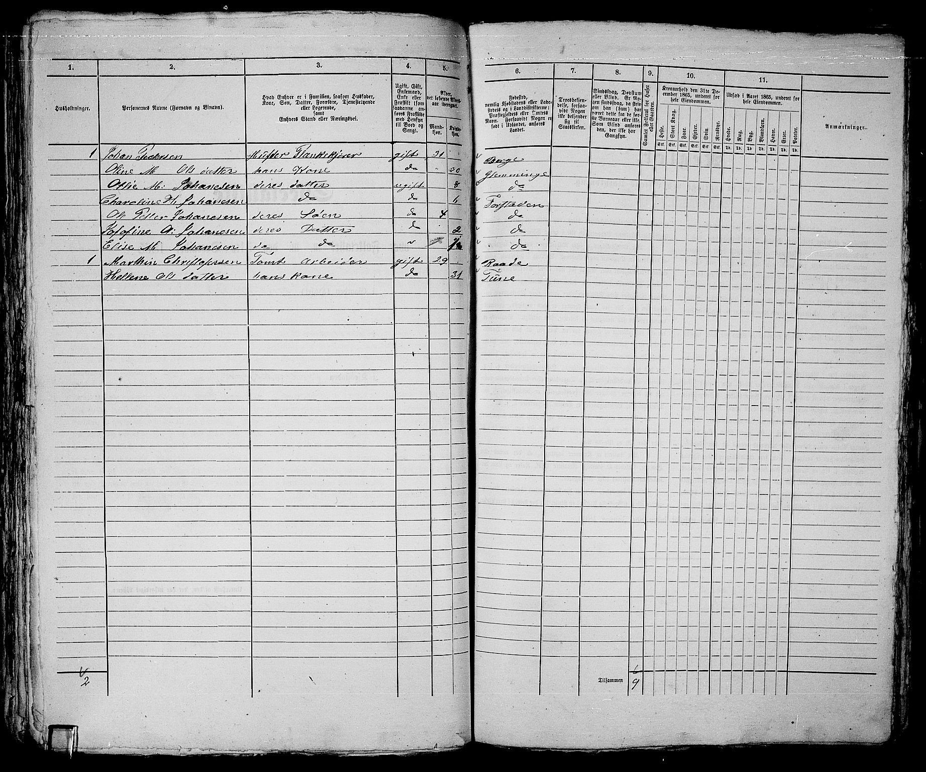 RA, 1865 census for Fredrikstad/Fredrikstad, 1865, p. 555