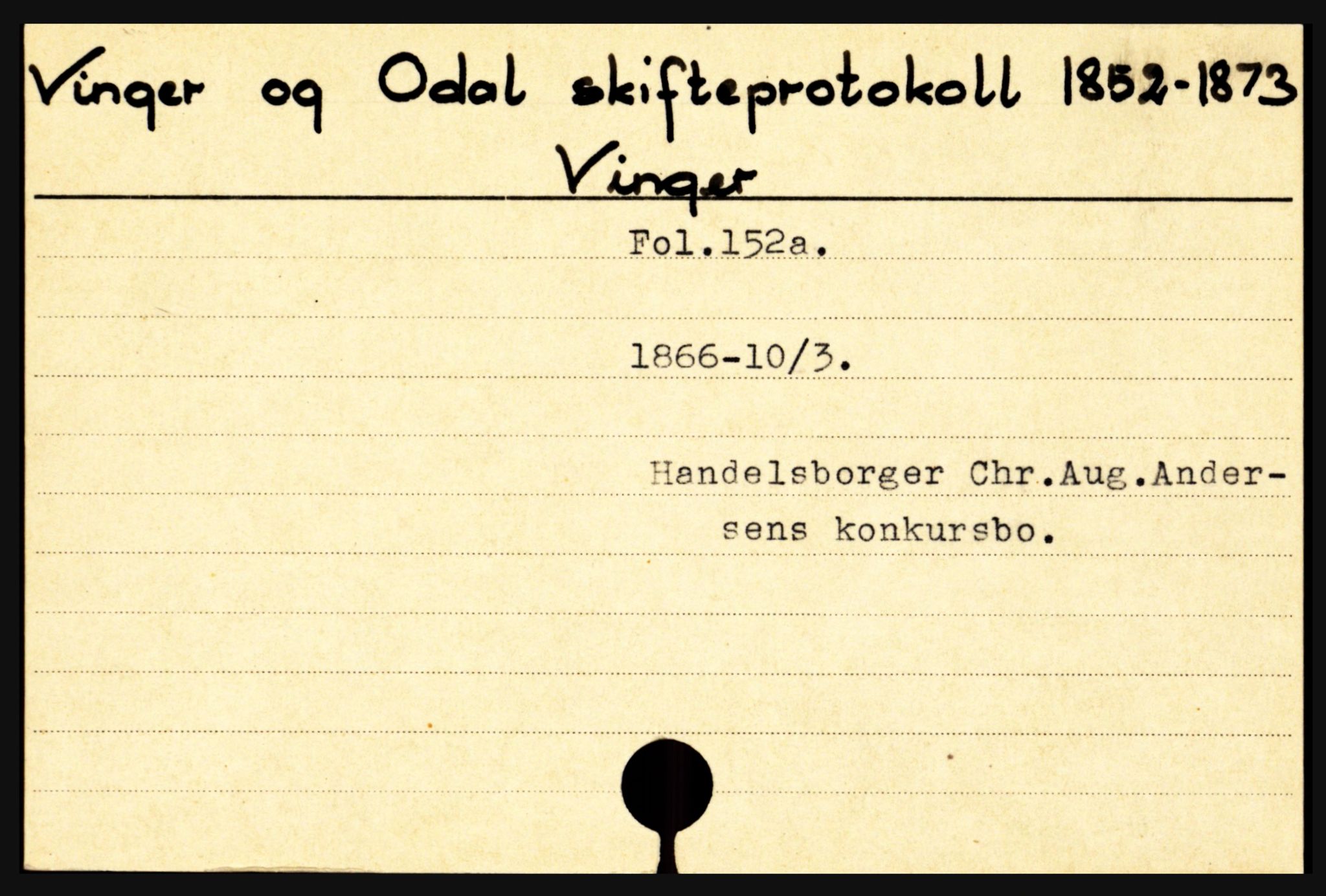 Vinger og Odal sorenskriveri, AV/SAH-TING-022/J, 1827-1895, p. 23