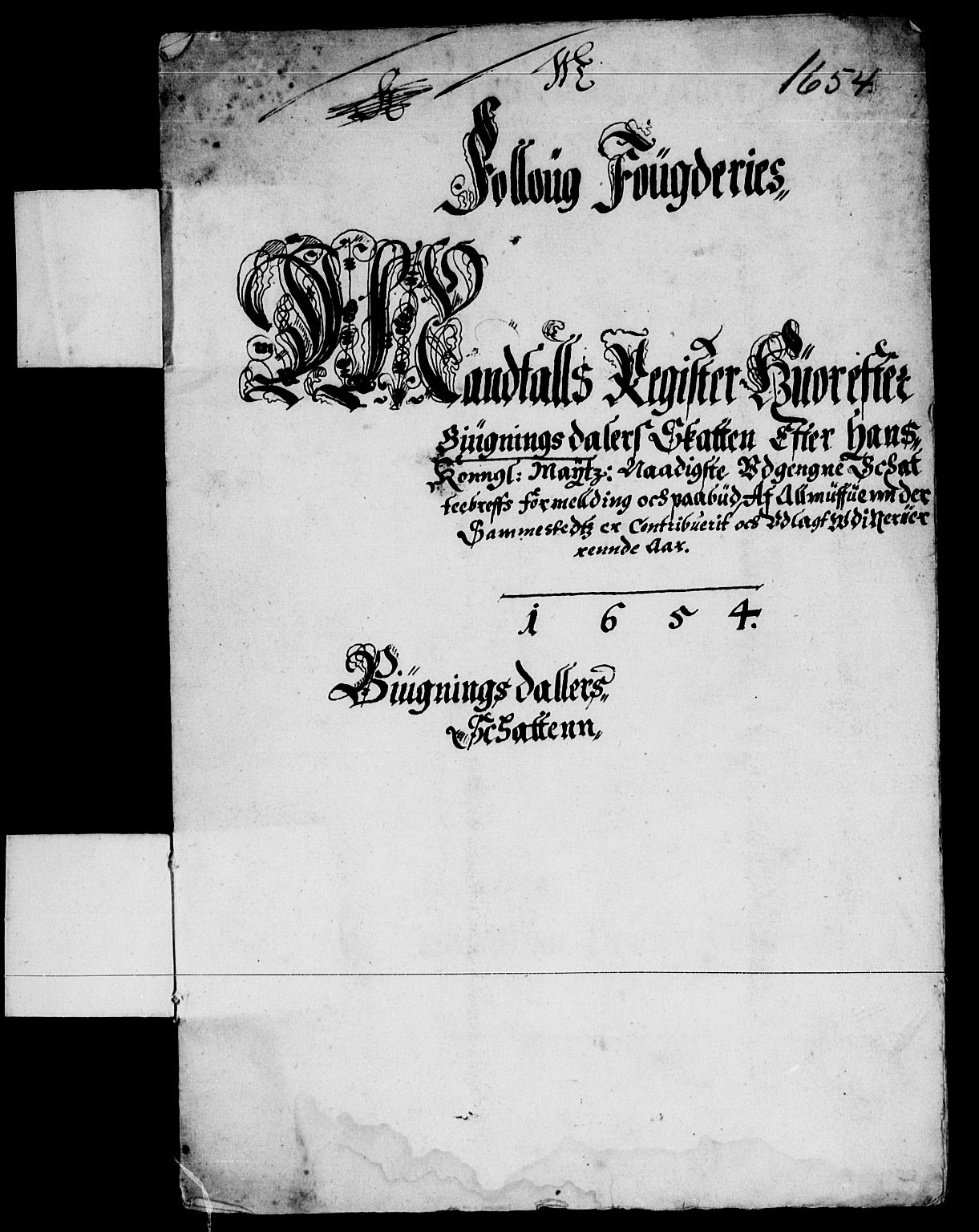 Rentekammeret inntil 1814, Reviderte regnskaper, Lensregnskaper, AV/RA-EA-5023/R/Rb/Rba/L0224: Akershus len, 1654-1655