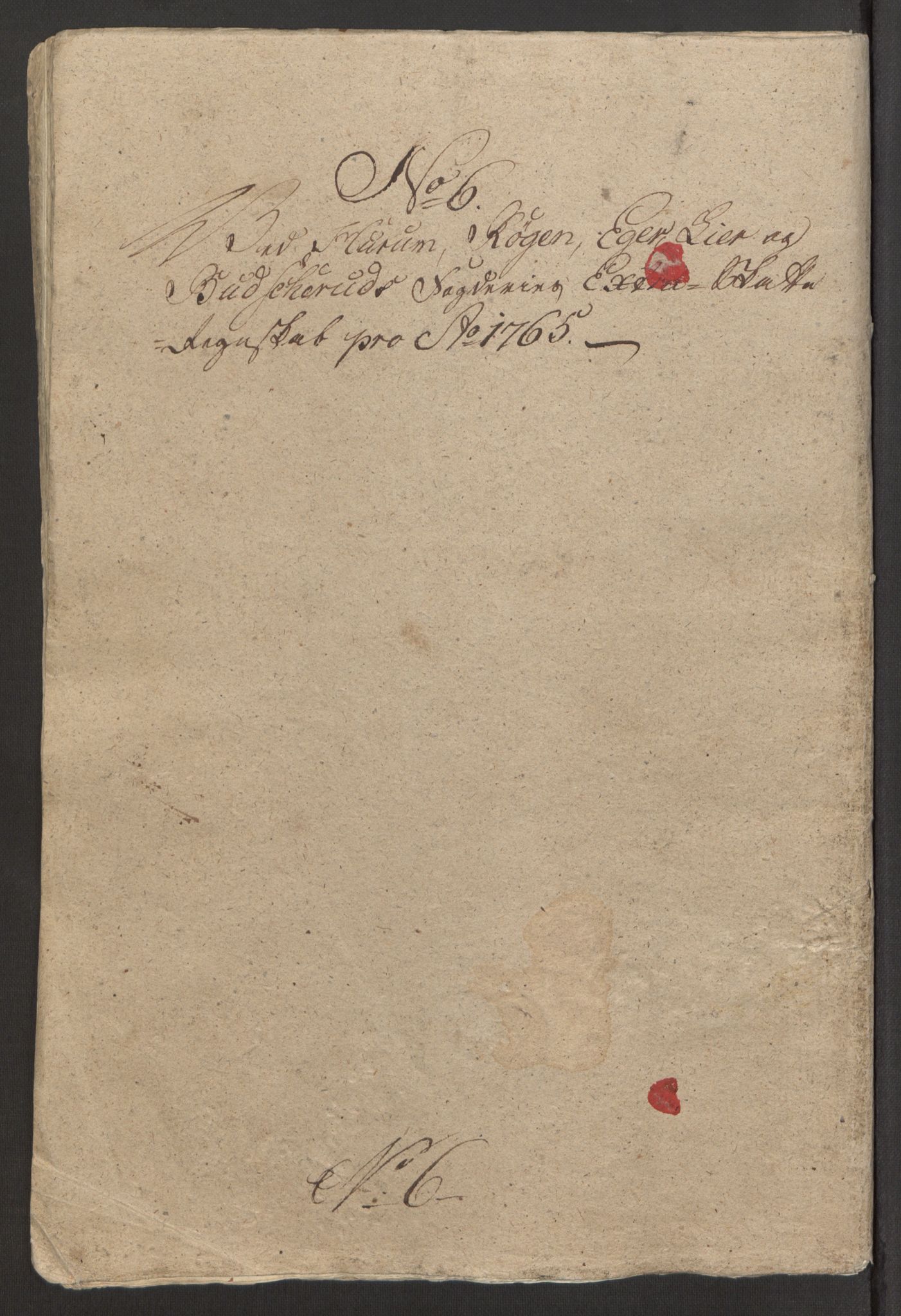 Rentekammeret inntil 1814, Reviderte regnskaper, Fogderegnskap, RA/EA-4092/R31/L1834: Ekstraskatten Hurum, Røyken, Eiker, Lier og Buskerud, 1765, p. 346
