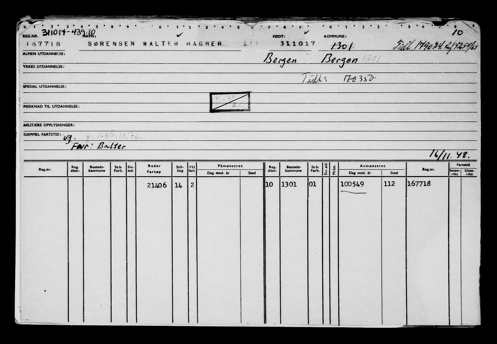 Direktoratet for sjømenn, AV/RA-S-3545/G/Gb/L0152: Hovedkort, 1917, p. 829