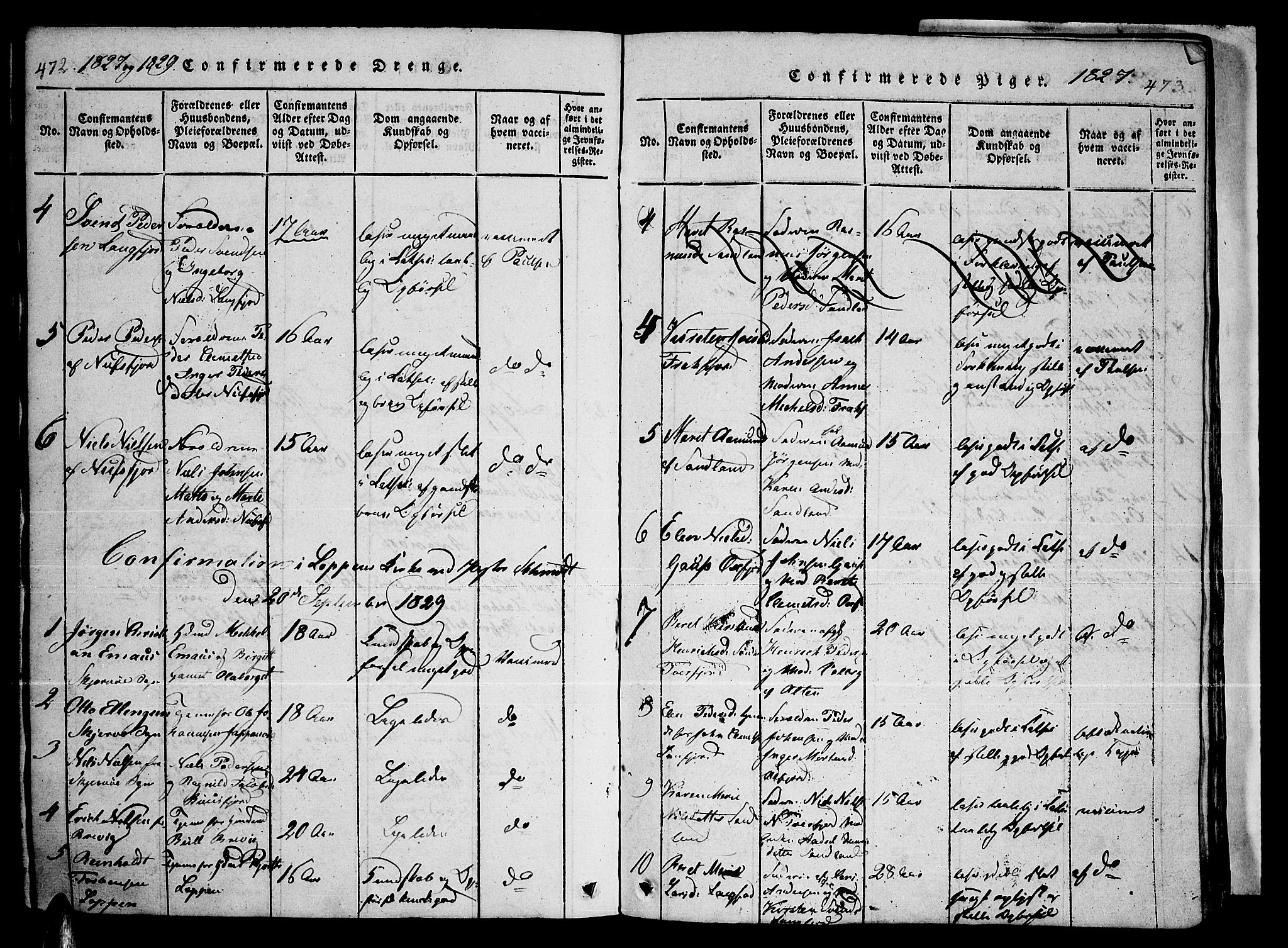 Loppa sokneprestkontor, SATØ/S-1339/H/Ha/L0003kirke: Parish register (official) no. 3, 1820-1848, p. 472-473