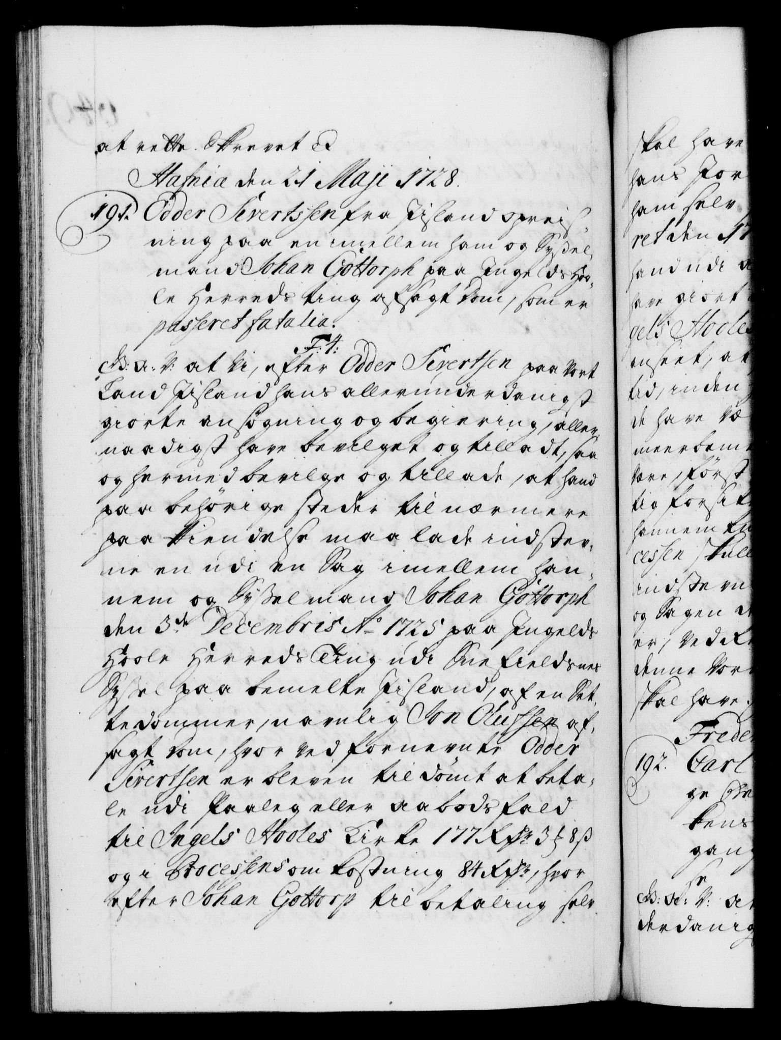 Danske Kanselli 1572-1799, AV/RA-EA-3023/F/Fc/Fca/Fcaa/L0025: Norske registre, 1726-1728, p. 649b