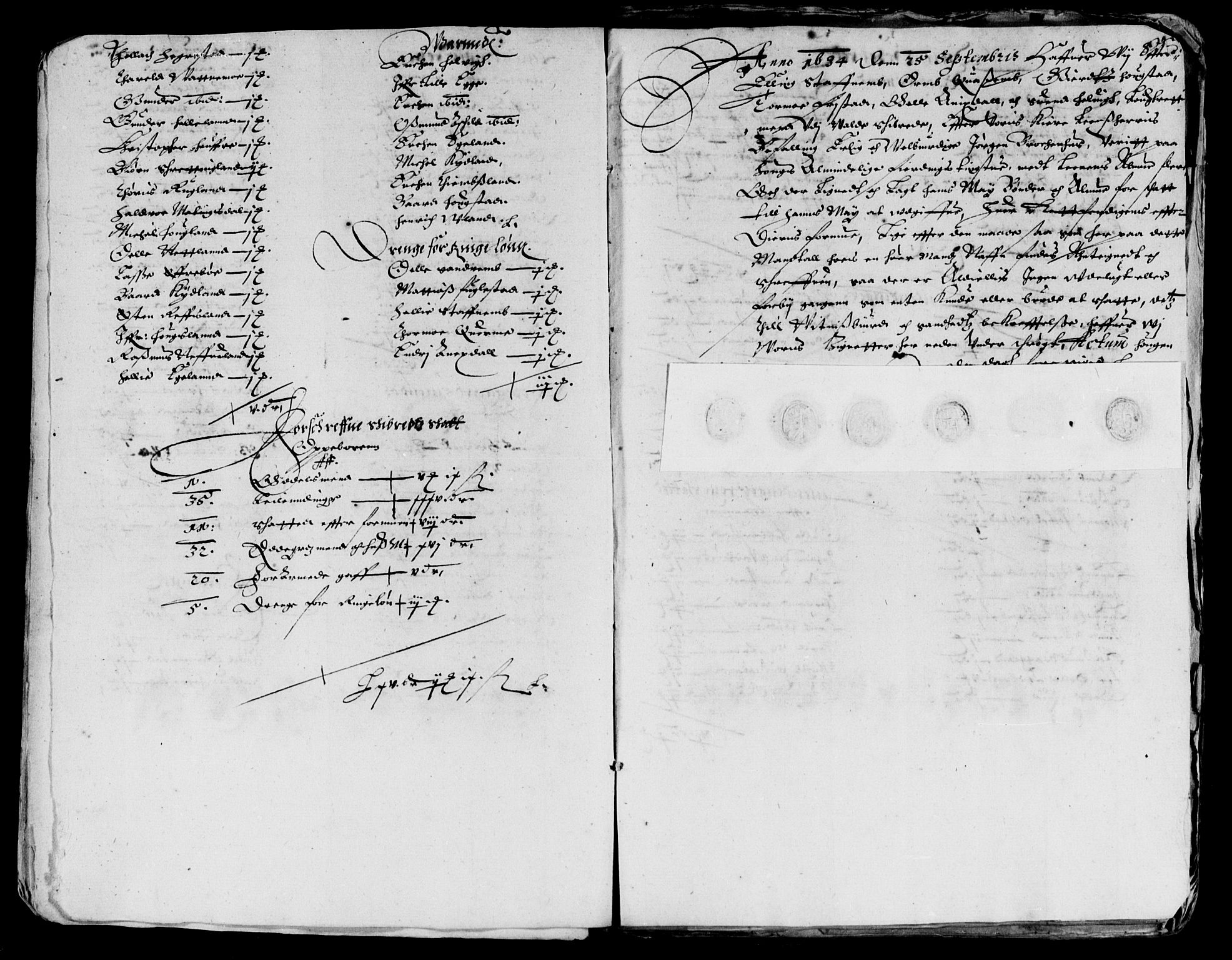 Rentekammeret inntil 1814, Reviderte regnskaper, Lensregnskaper, AV/RA-EA-5023/R/Rb/Rbs/L0019: Stavanger len, 1634-1636