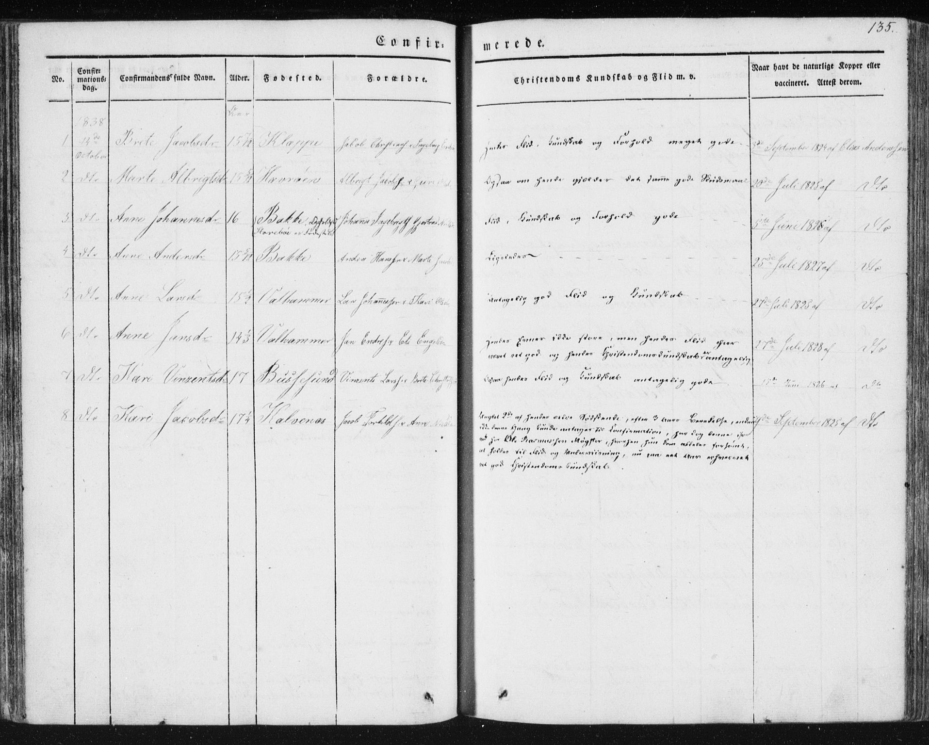 Sund sokneprestembete, AV/SAB-A-99930: Parish register (official) no. A 13, 1835-1849, p. 135