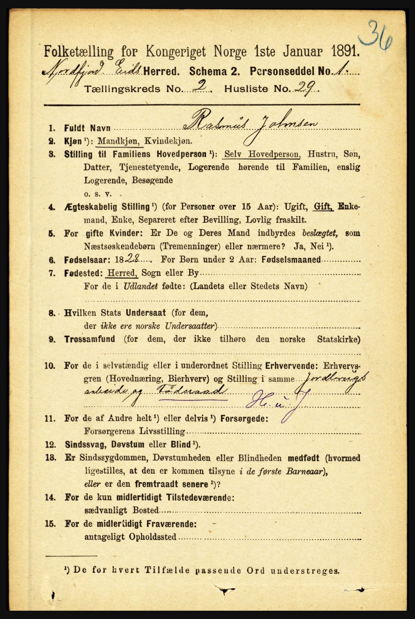 RA, 1891 census for 1443 Eid, 1891, p. 484