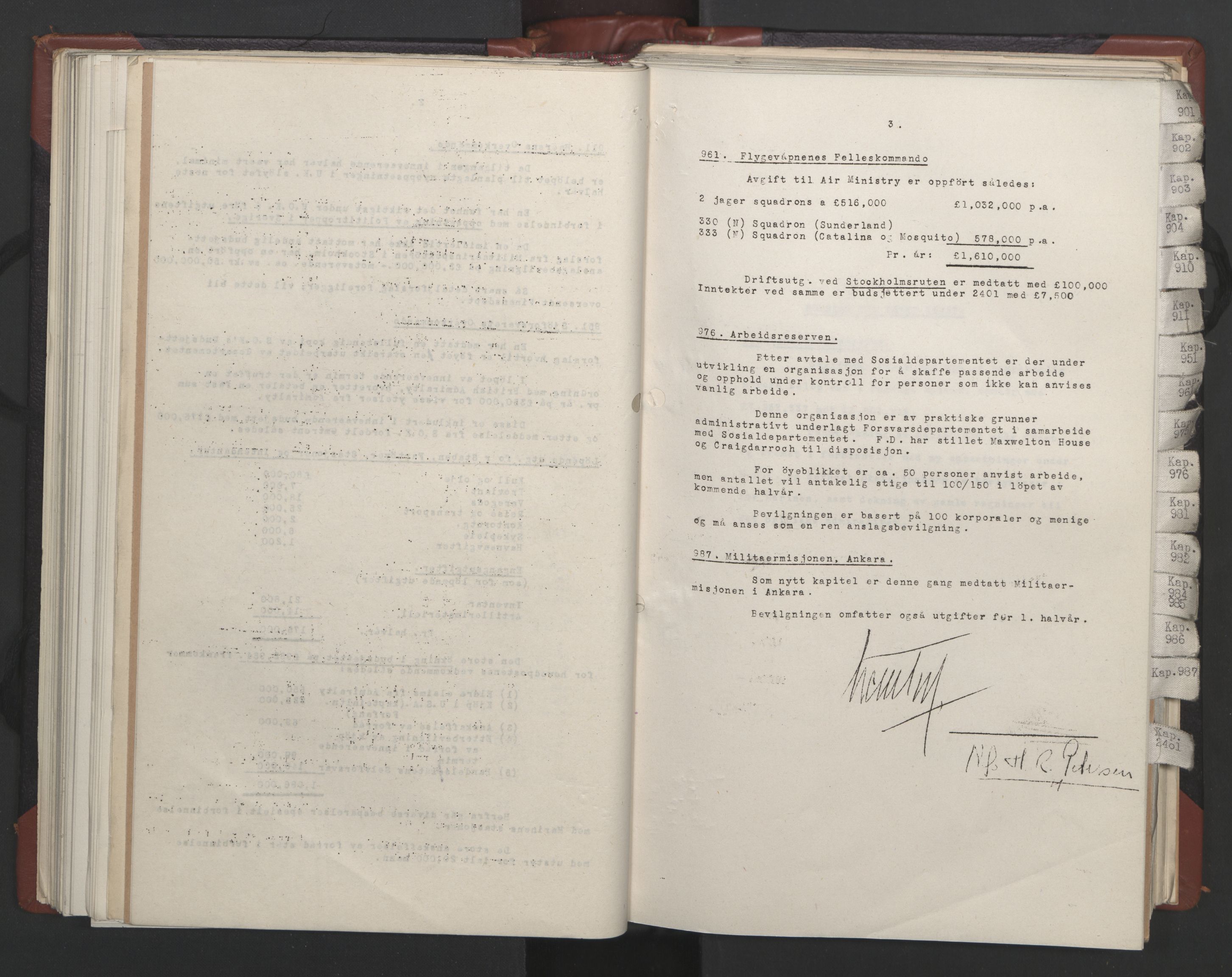 Statsrådssekretariatet, AV/RA-S-1001/A/Ac/L0124: Kgl. res. 14/1-30/6, 1944, p. 158