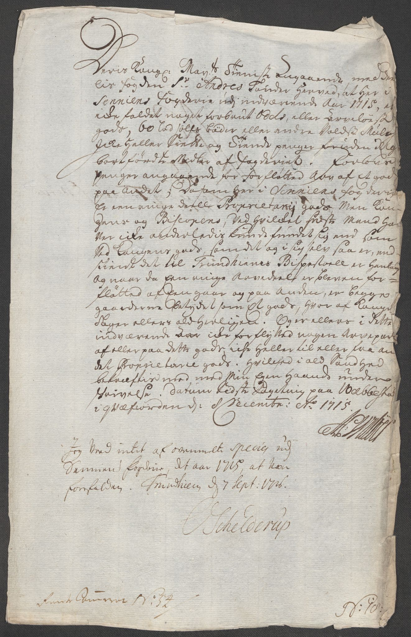 Rentekammeret inntil 1814, Reviderte regnskaper, Fogderegnskap, AV/RA-EA-4092/R68/L4761: Fogderegnskap Senja og Troms, 1715, p. 261