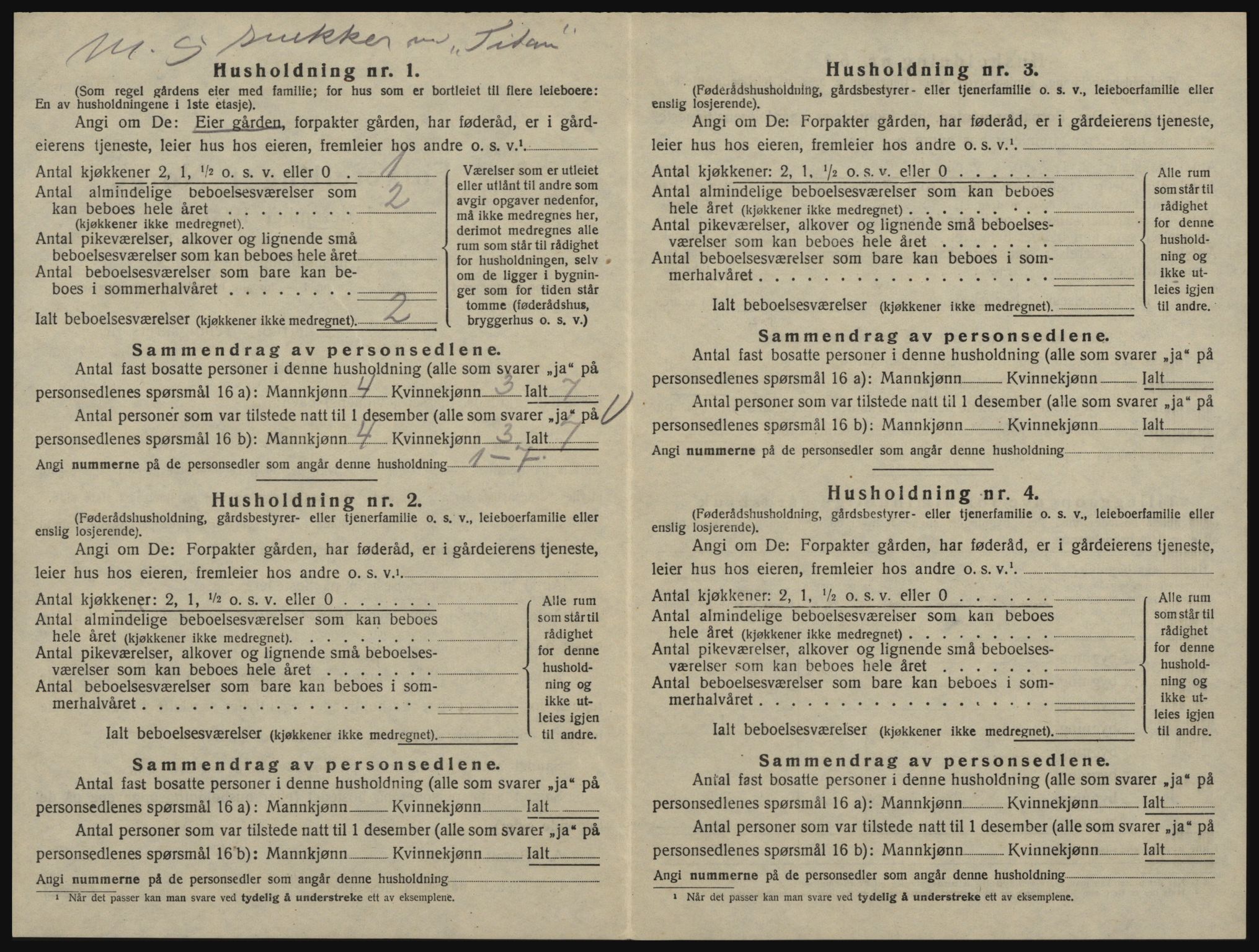 SAO, 1920 census for Glemmen, 1920, p. 620