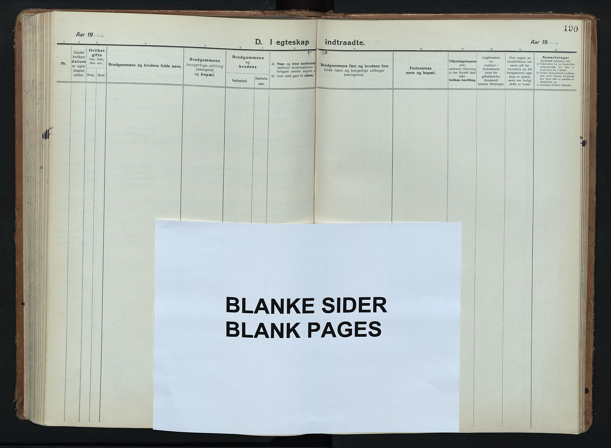 Åsnes prestekontor, AV/SAH-PREST-042/H/Ha/Hab/L0012: Parish register (copy) no. 12, 1921-1942, p. 190