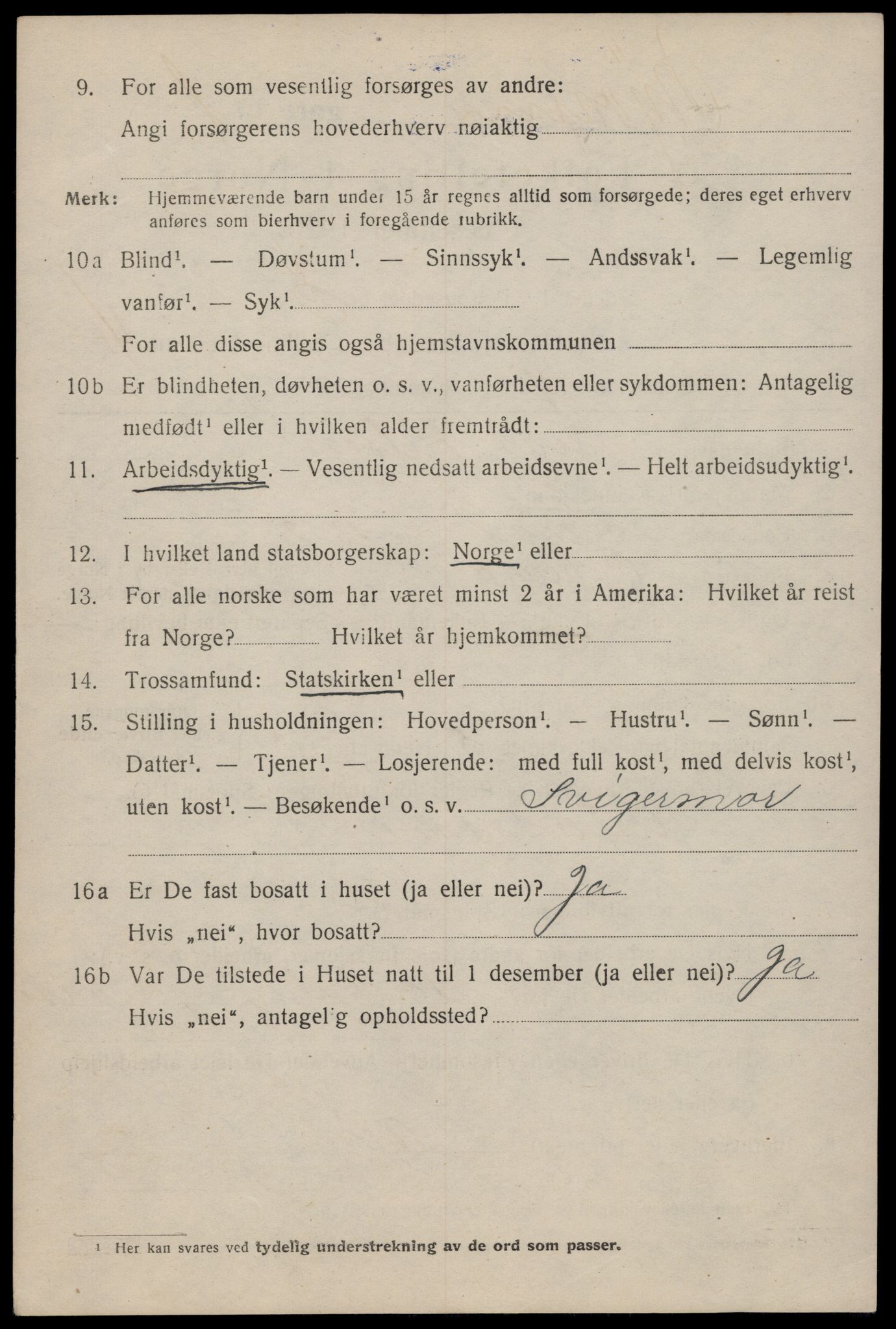 SAT, 1920 census for Trondheim, 1920, p. 36905