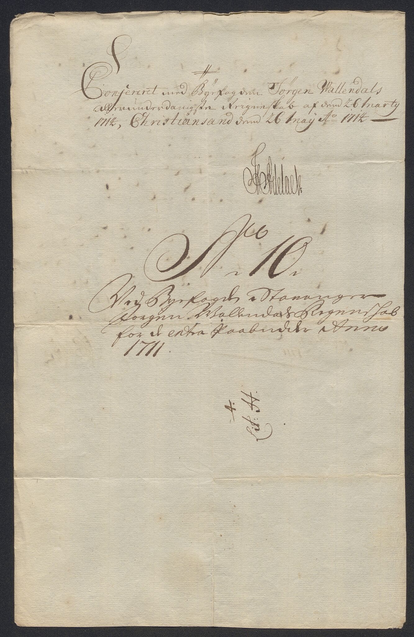 Rentekammeret inntil 1814, Reviderte regnskaper, Byregnskaper, AV/RA-EA-4066/R/Ro/L0302: [O4] Kontribusjonsregnskap, 1687-1711, p. 380