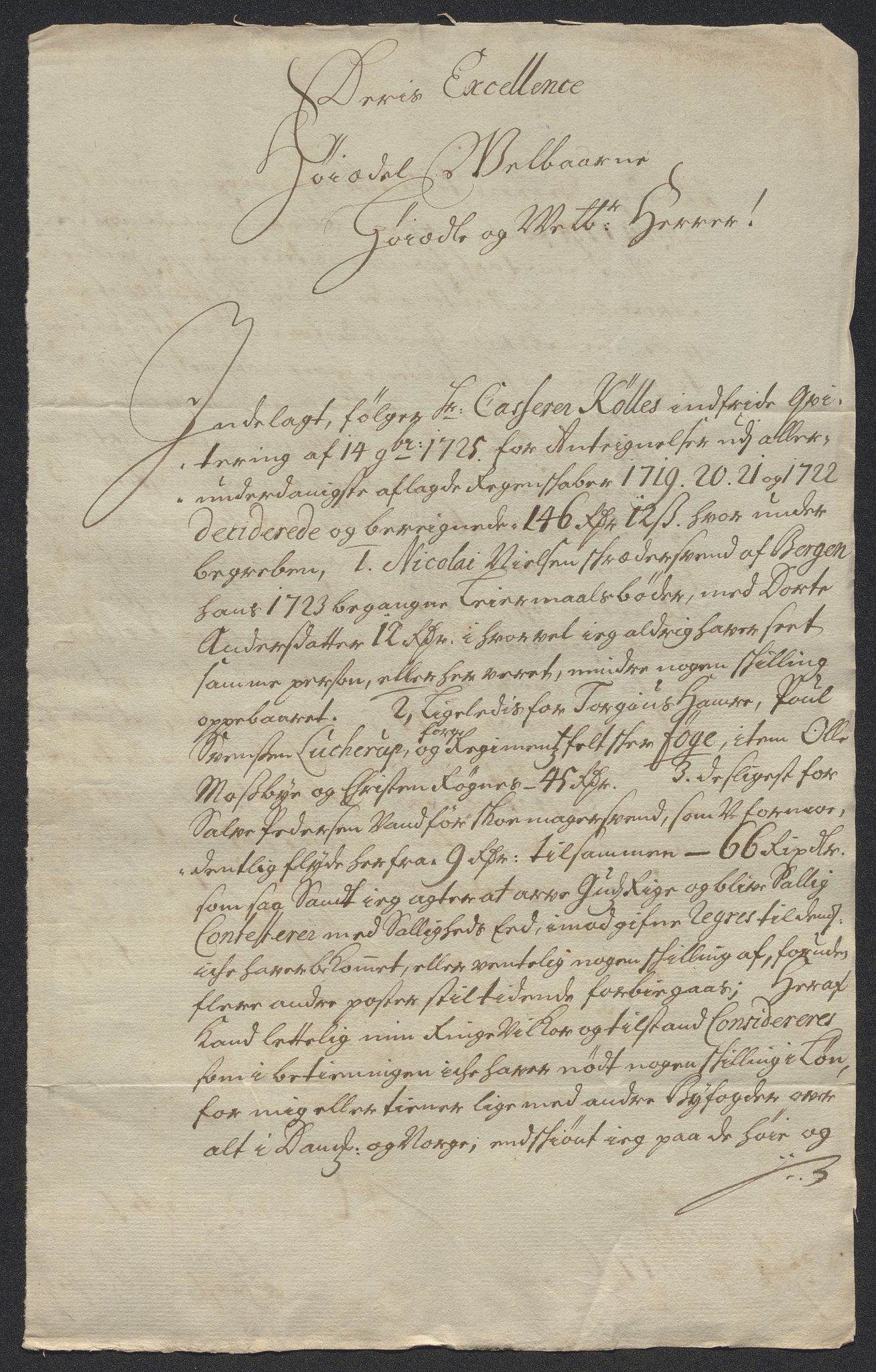 Rentekammeret inntil 1814, Reviderte regnskaper, Byregnskaper, RA/EA-4066/R/Rm/L0286: [M19] Sikt og sakefall, 1719-1727, p. 369