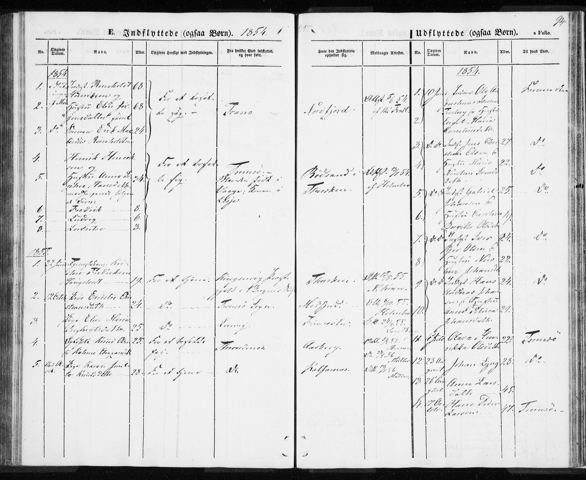 Berg sokneprestkontor, AV/SATØ-S-1318/G/Ga/Gaa/L0001kirke: Parish register (official) no. 1, 1846-1859, p. 94